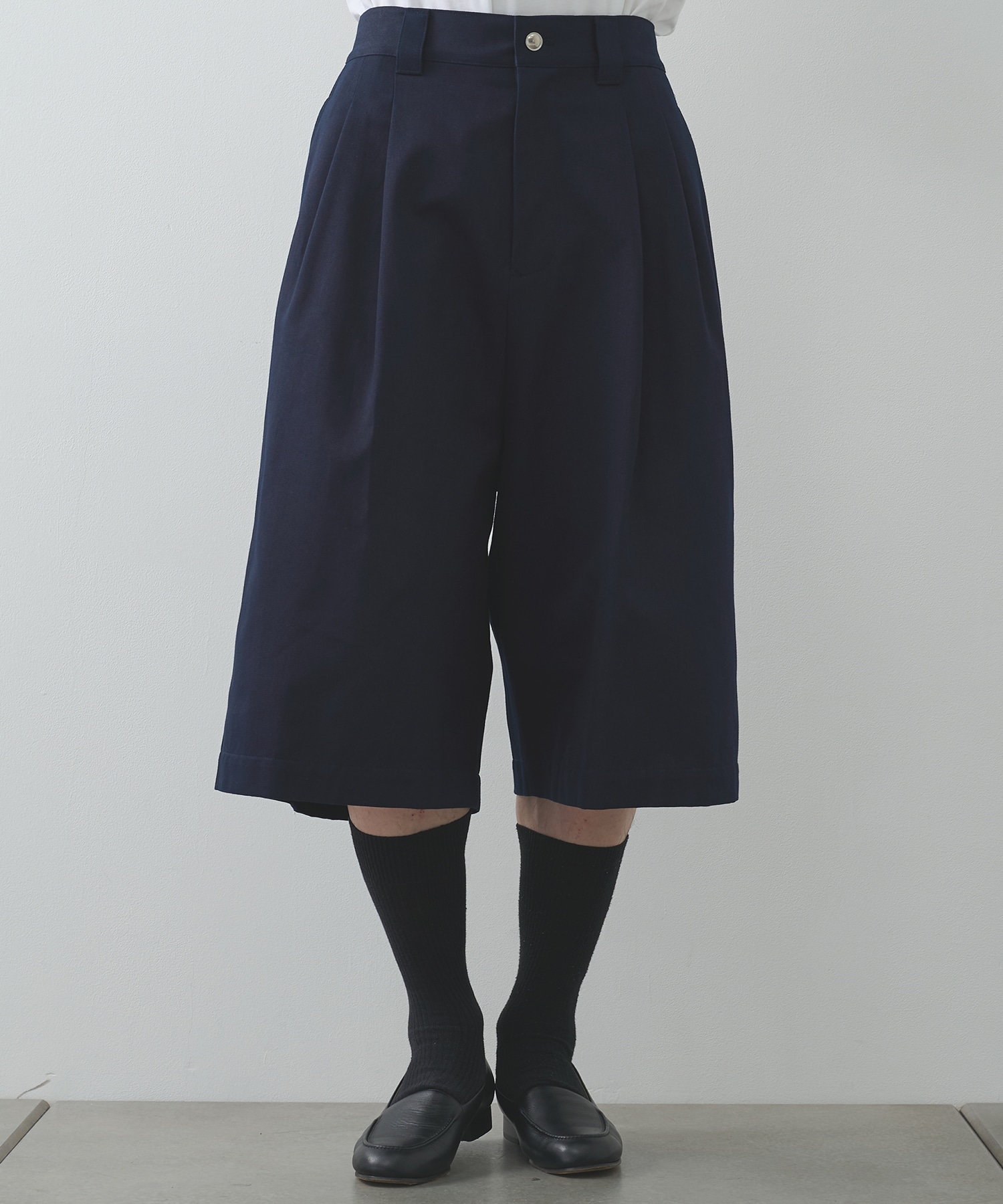 別注 denim easy half pants