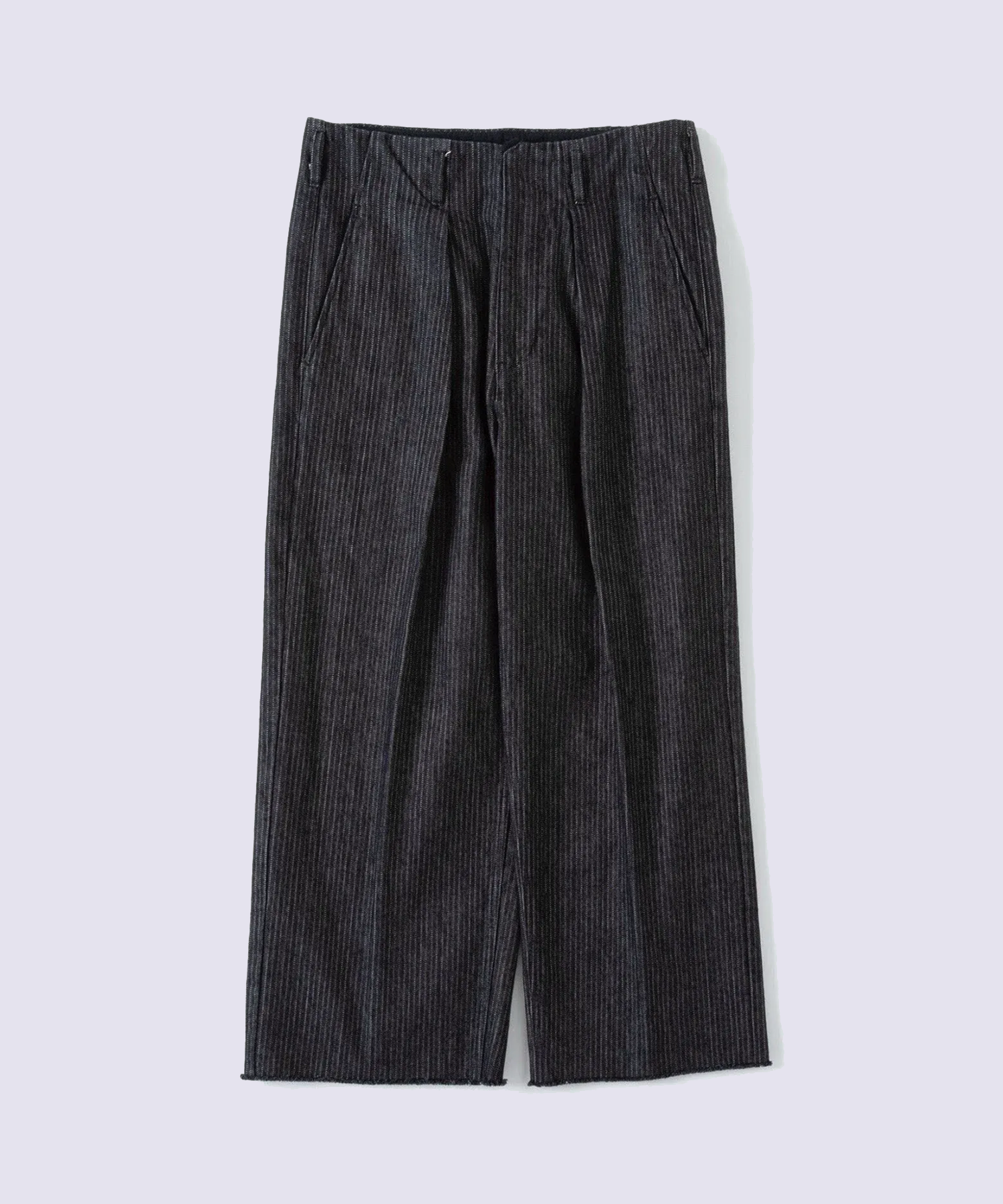 TUCK-BAGGY TYPE 2- Stripe Denim One Wash -