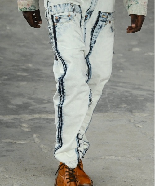 DOCKING BLEACH DENIM PANTS