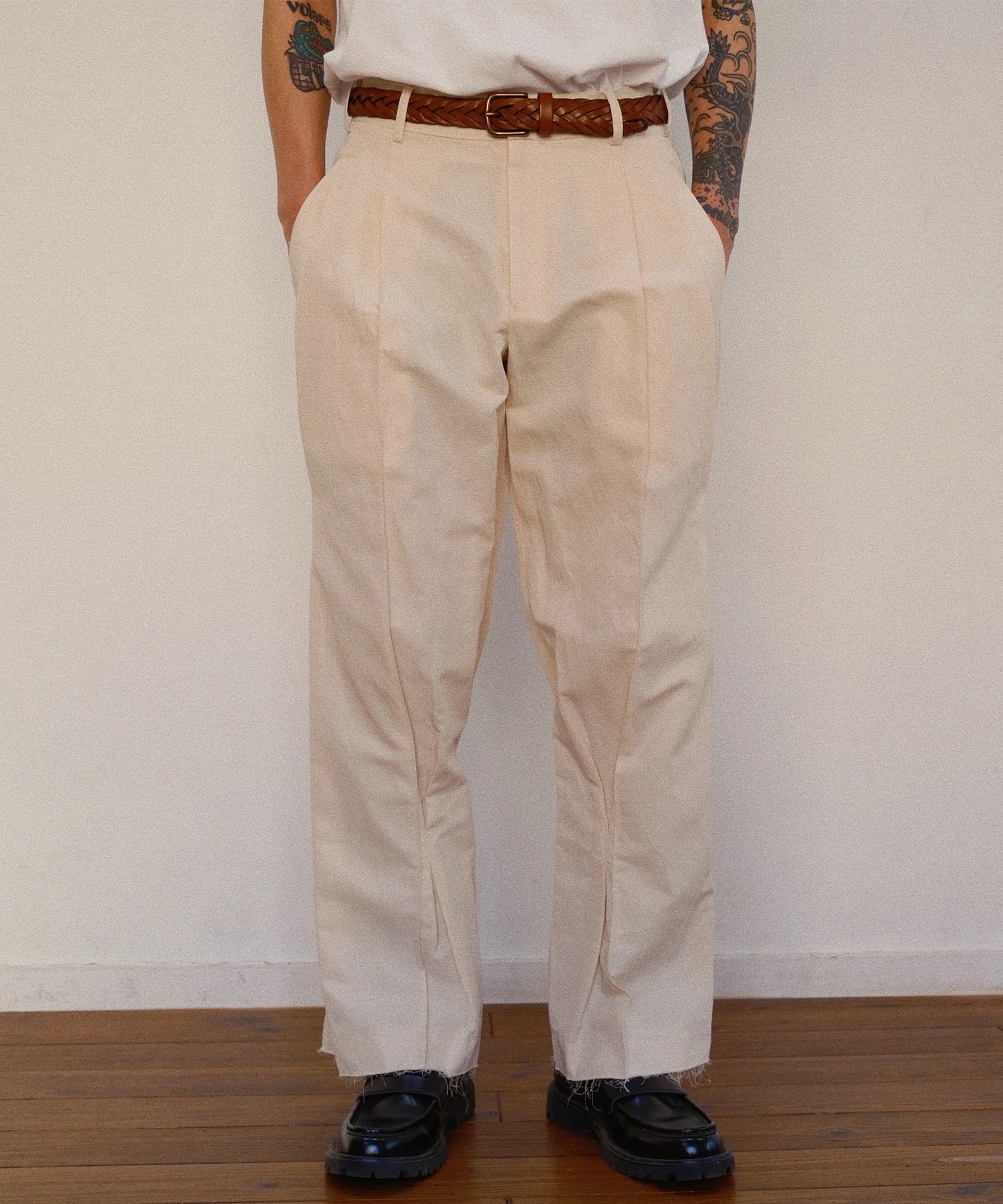 Pleated Chino Pants