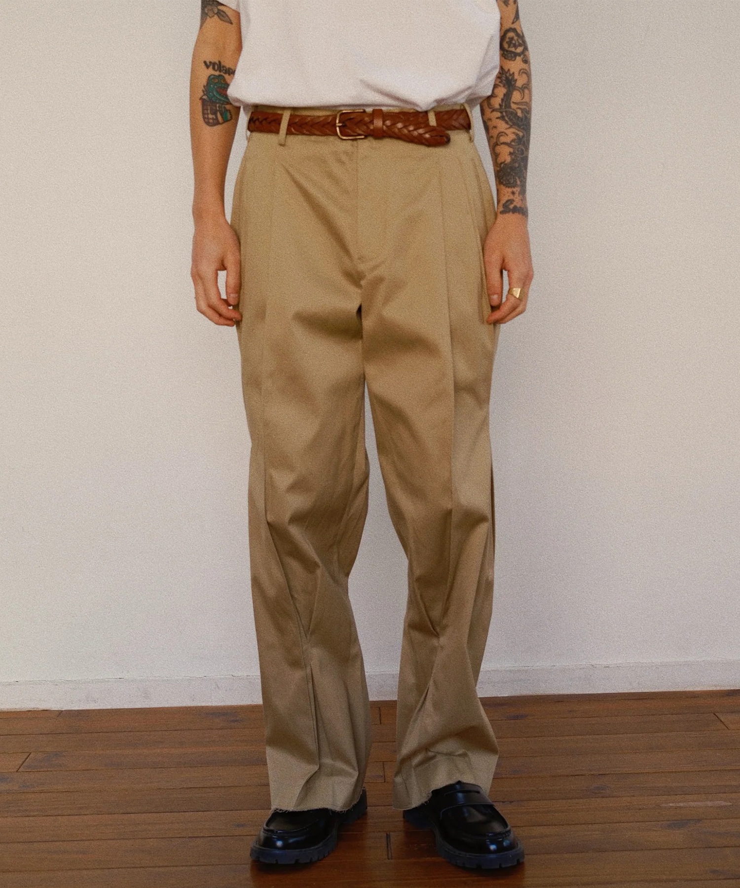 Pleated Chino Pants