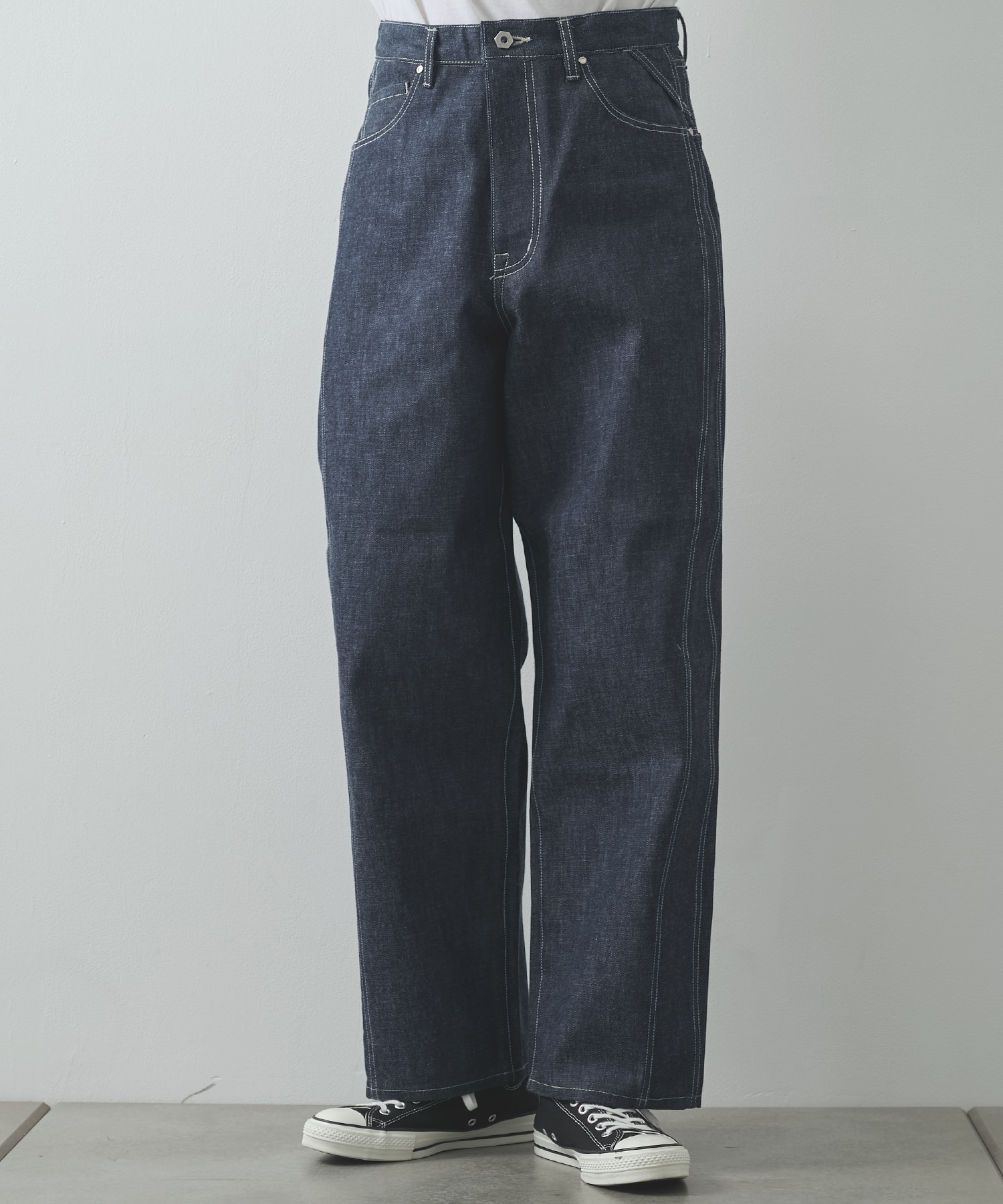 Triple Seams 6P Denim Wide