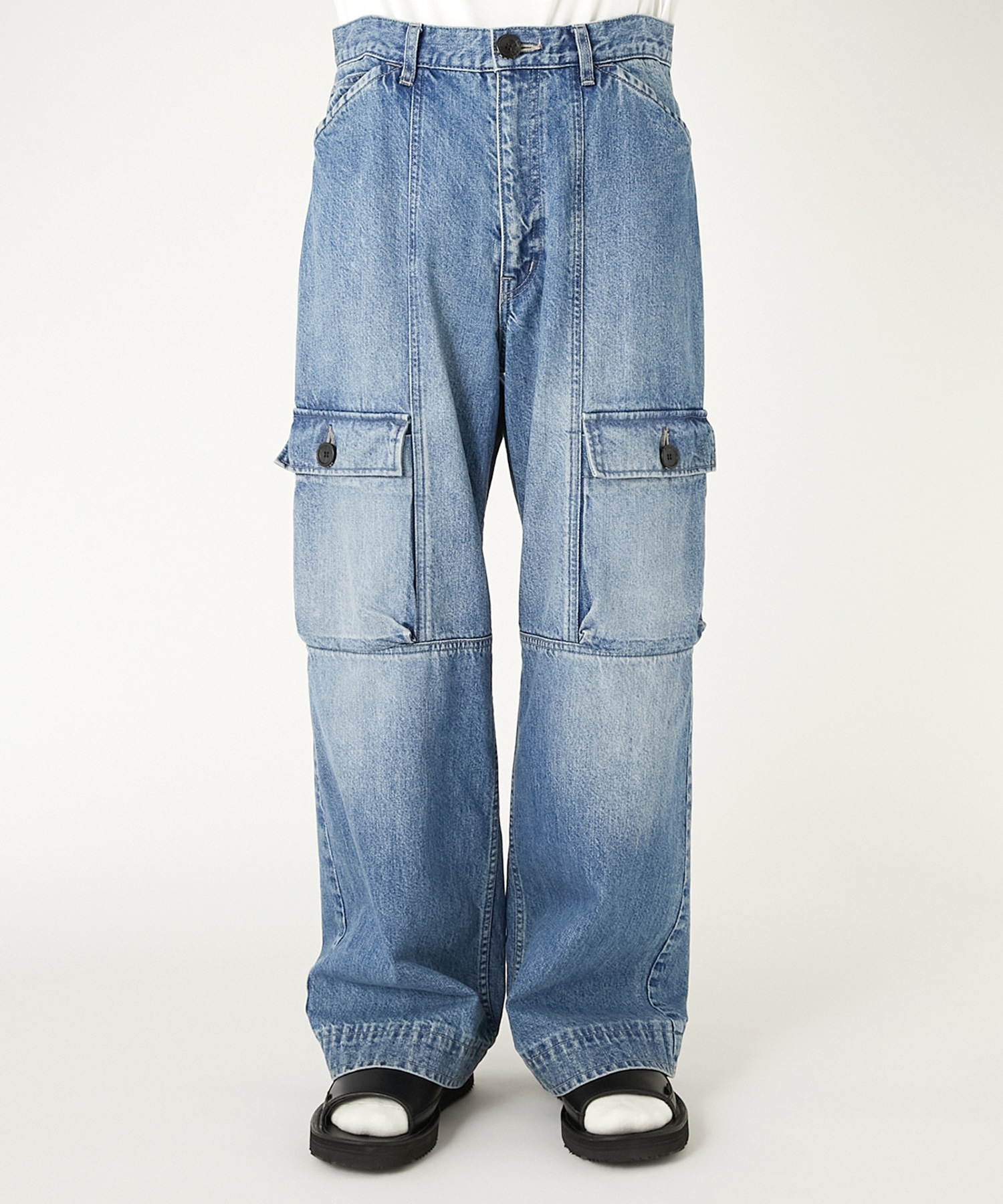 2261-CP22-012-W　デニムカーゴ