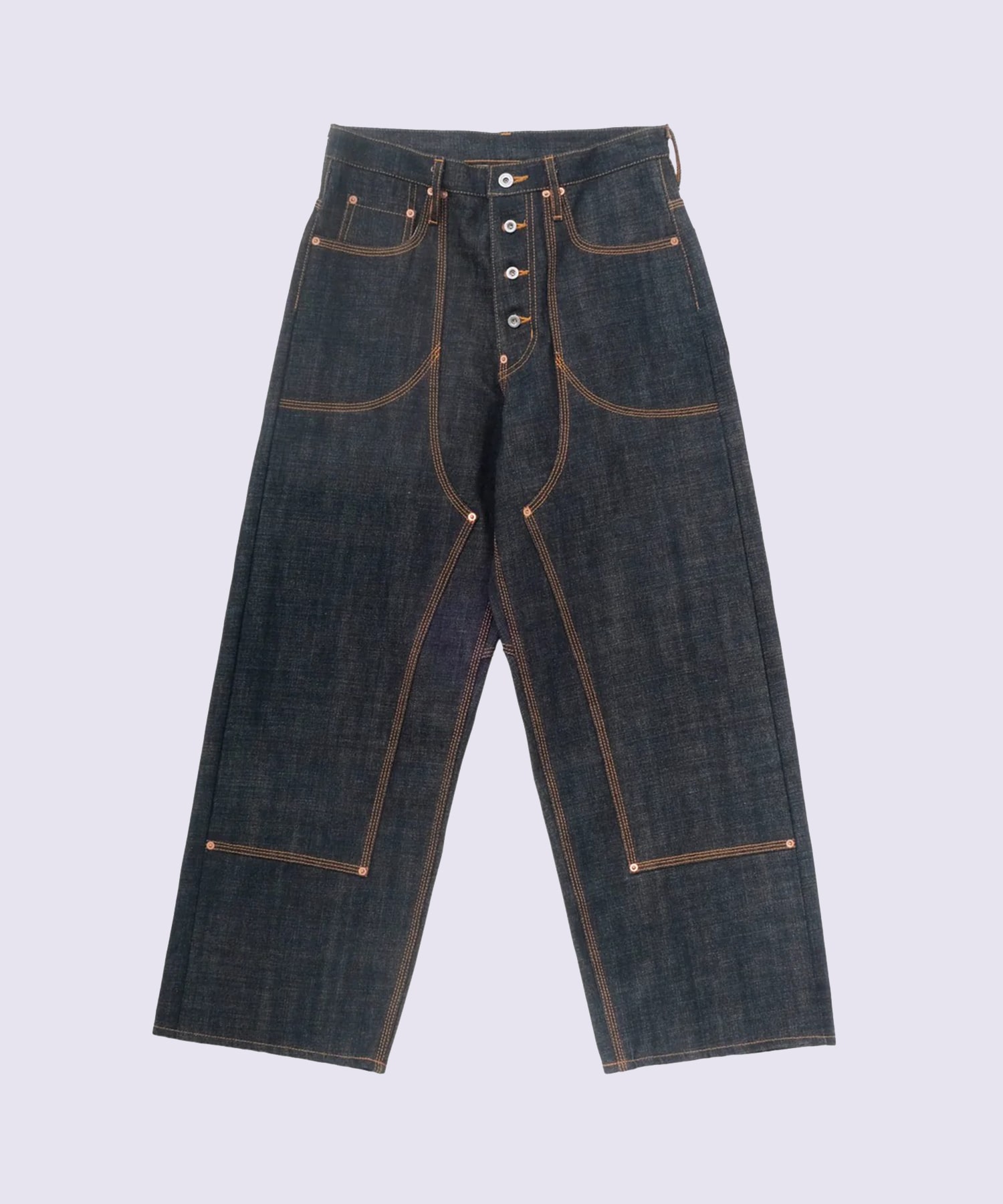 CLASSIC DENIM PANTS DOUBLE KNEE