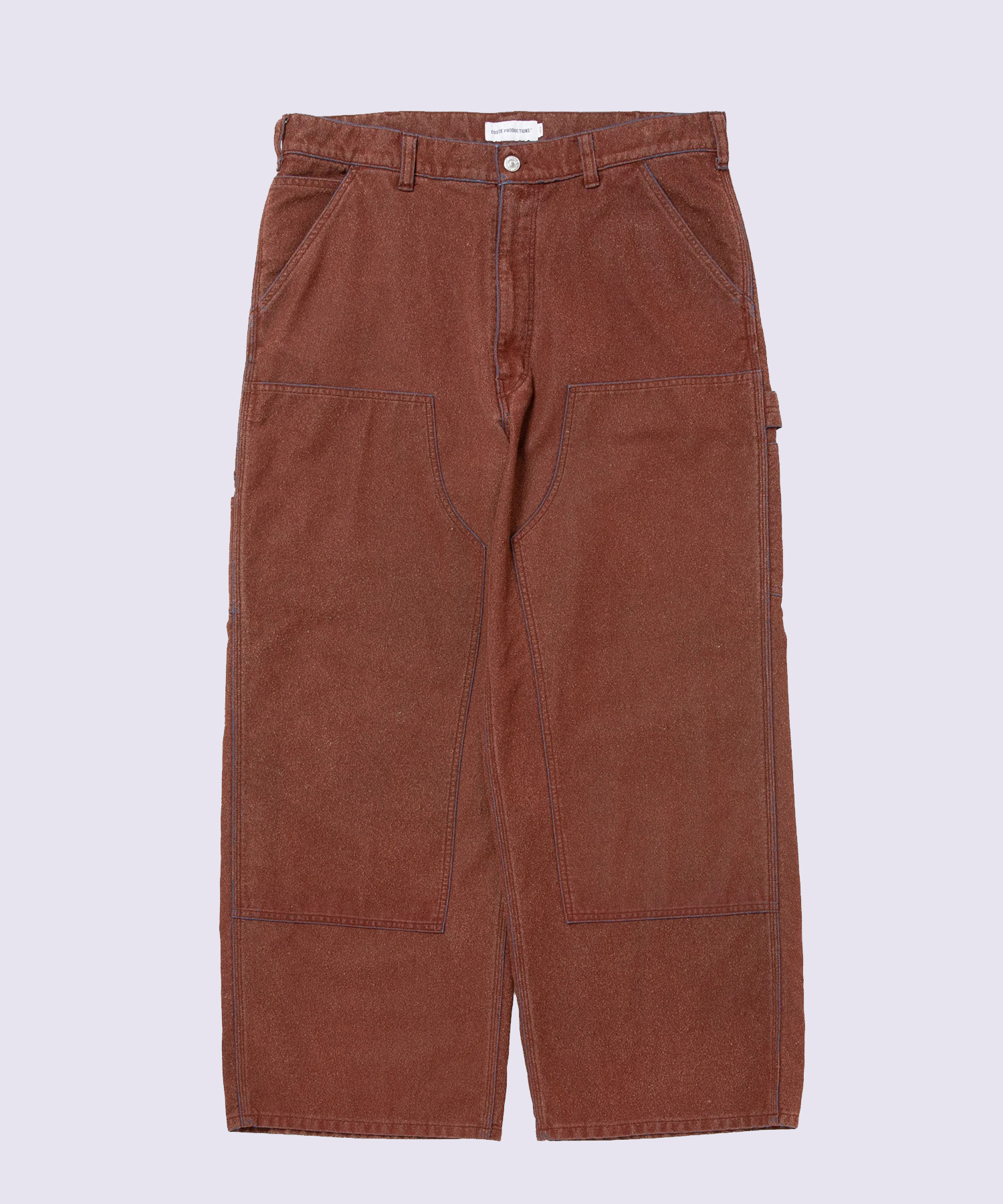 Grainy Denim Double Knee Painter Pants
