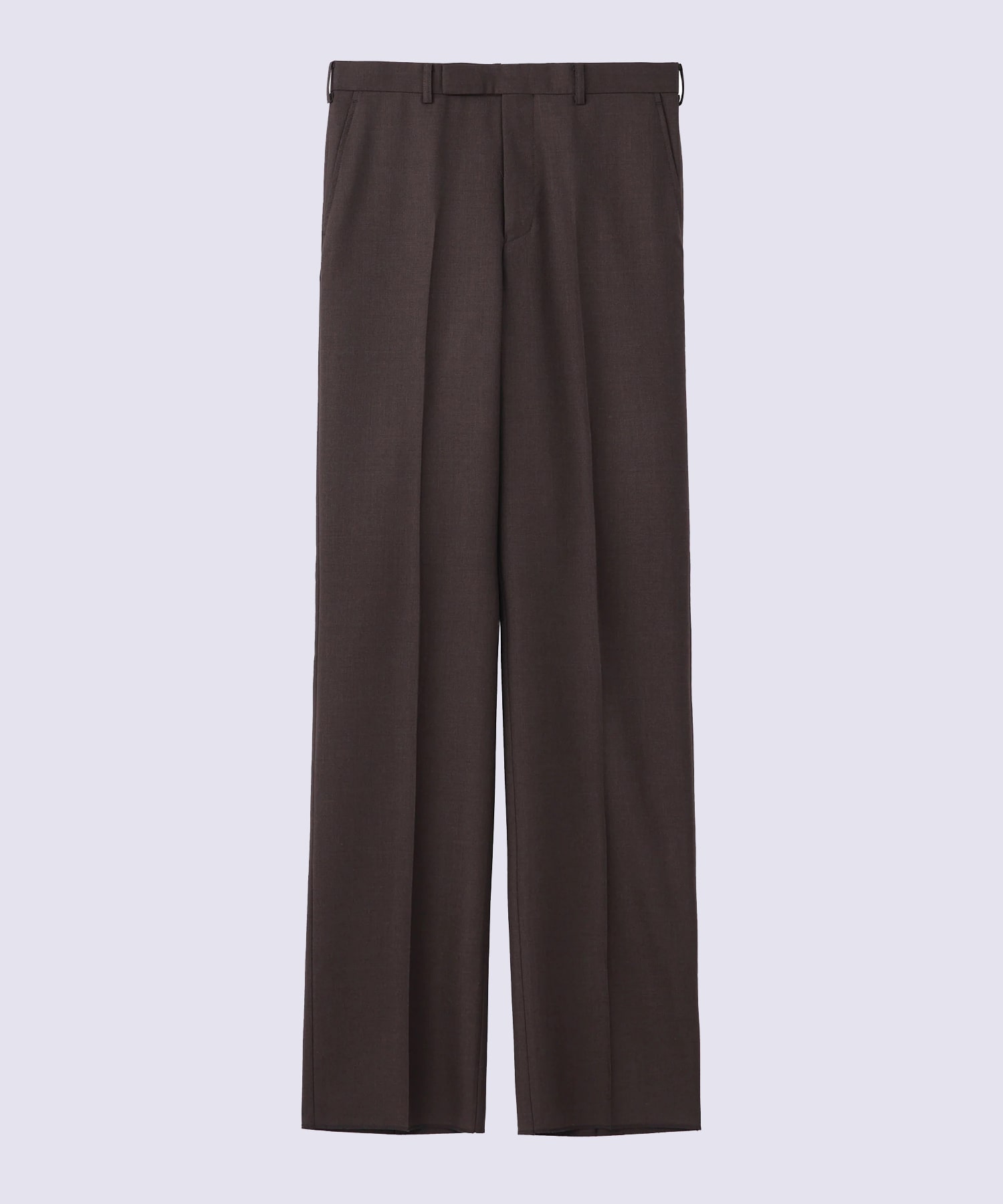 WOOL STRAIGHT TROUSERS