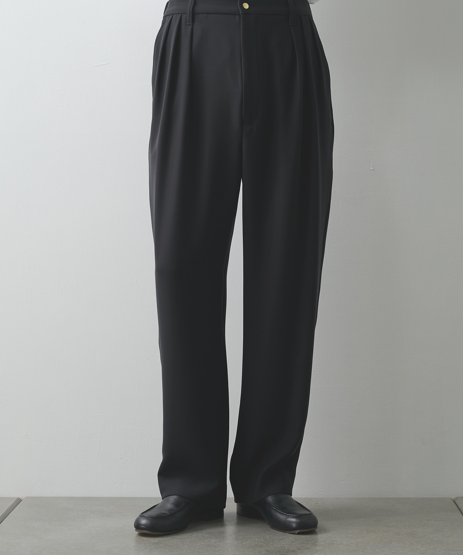 Dry Double Cloth 3Tuck Semi Wide Pant