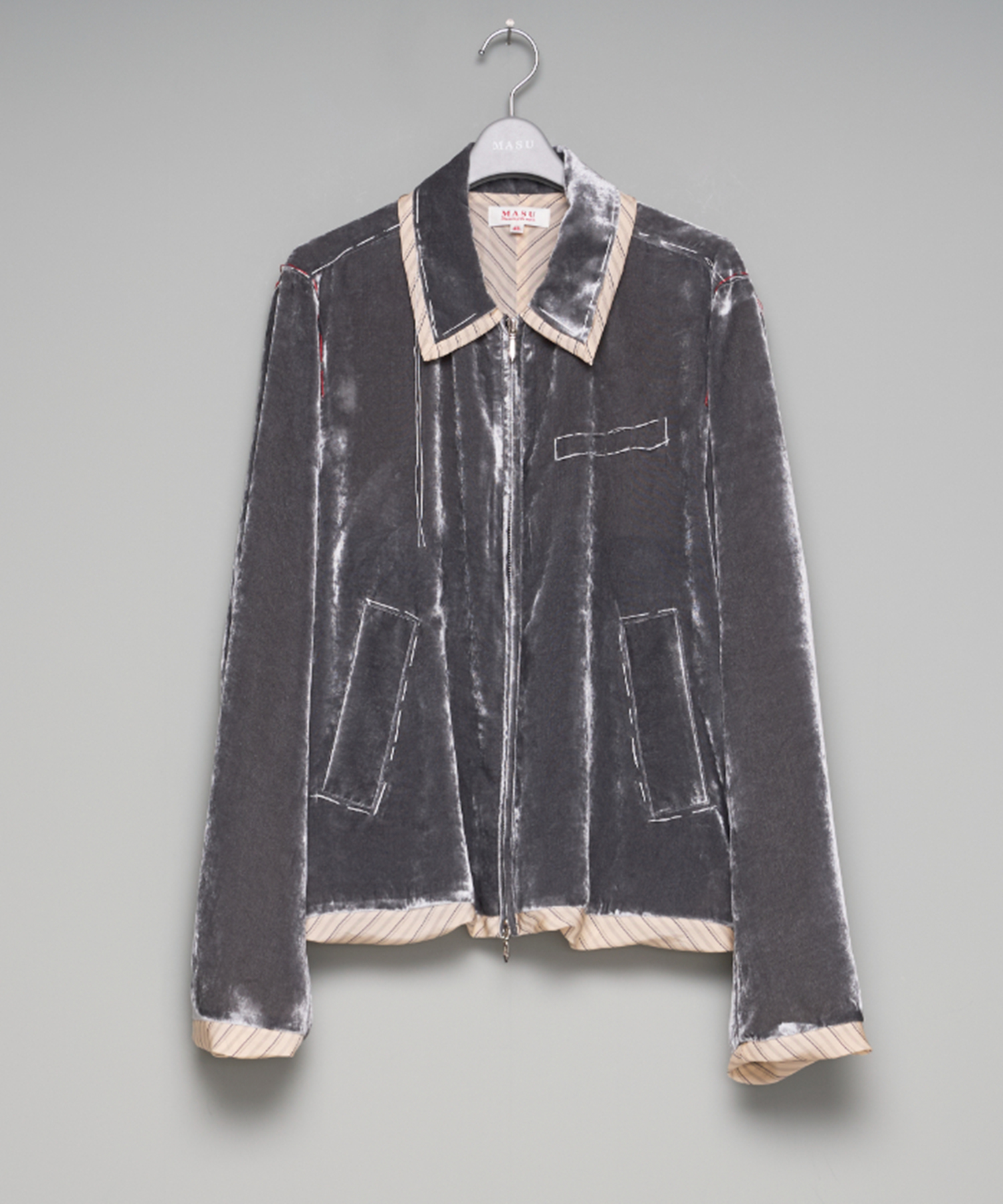 UNEVEN VELVET JACKET