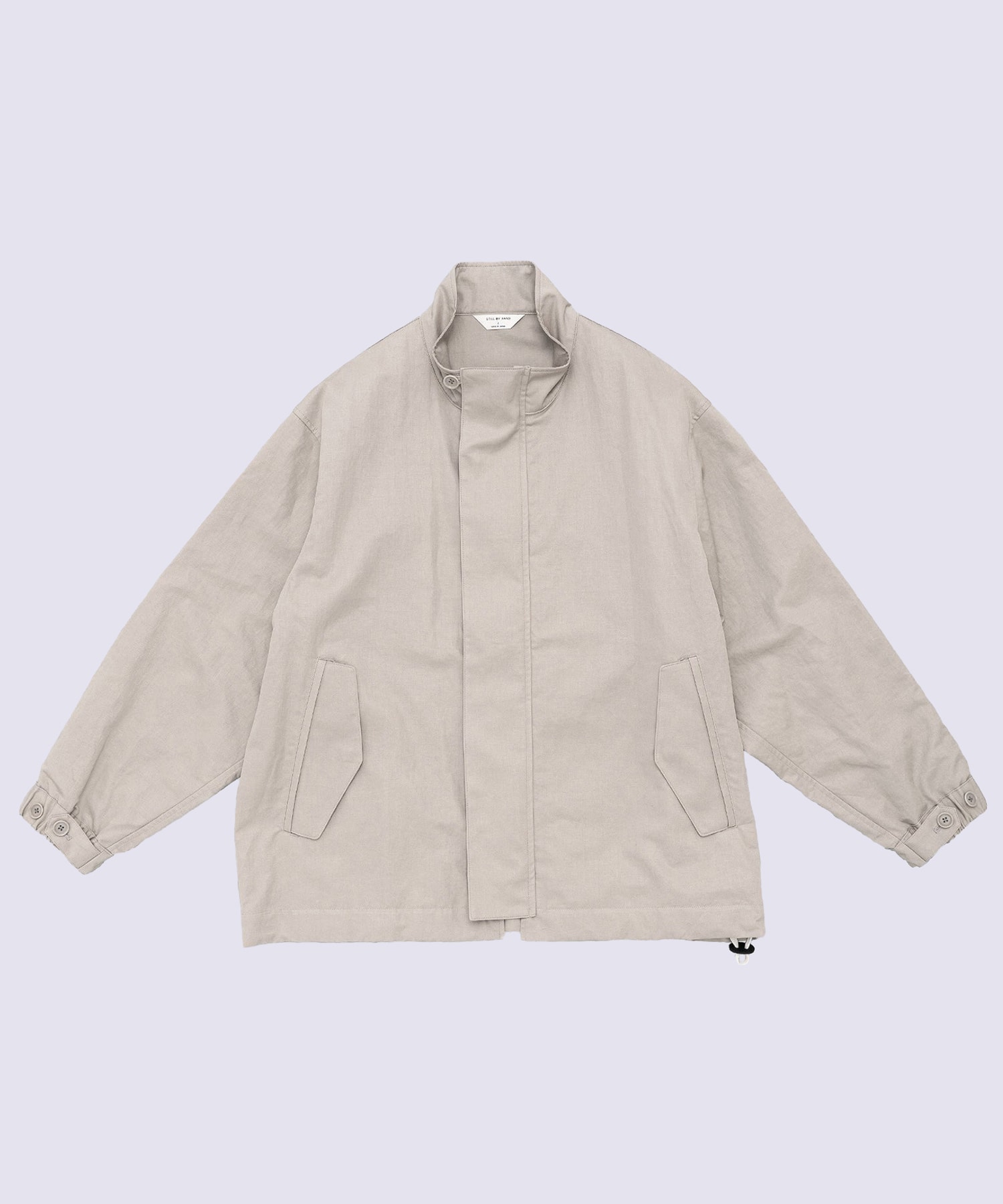 Stand collar blouson