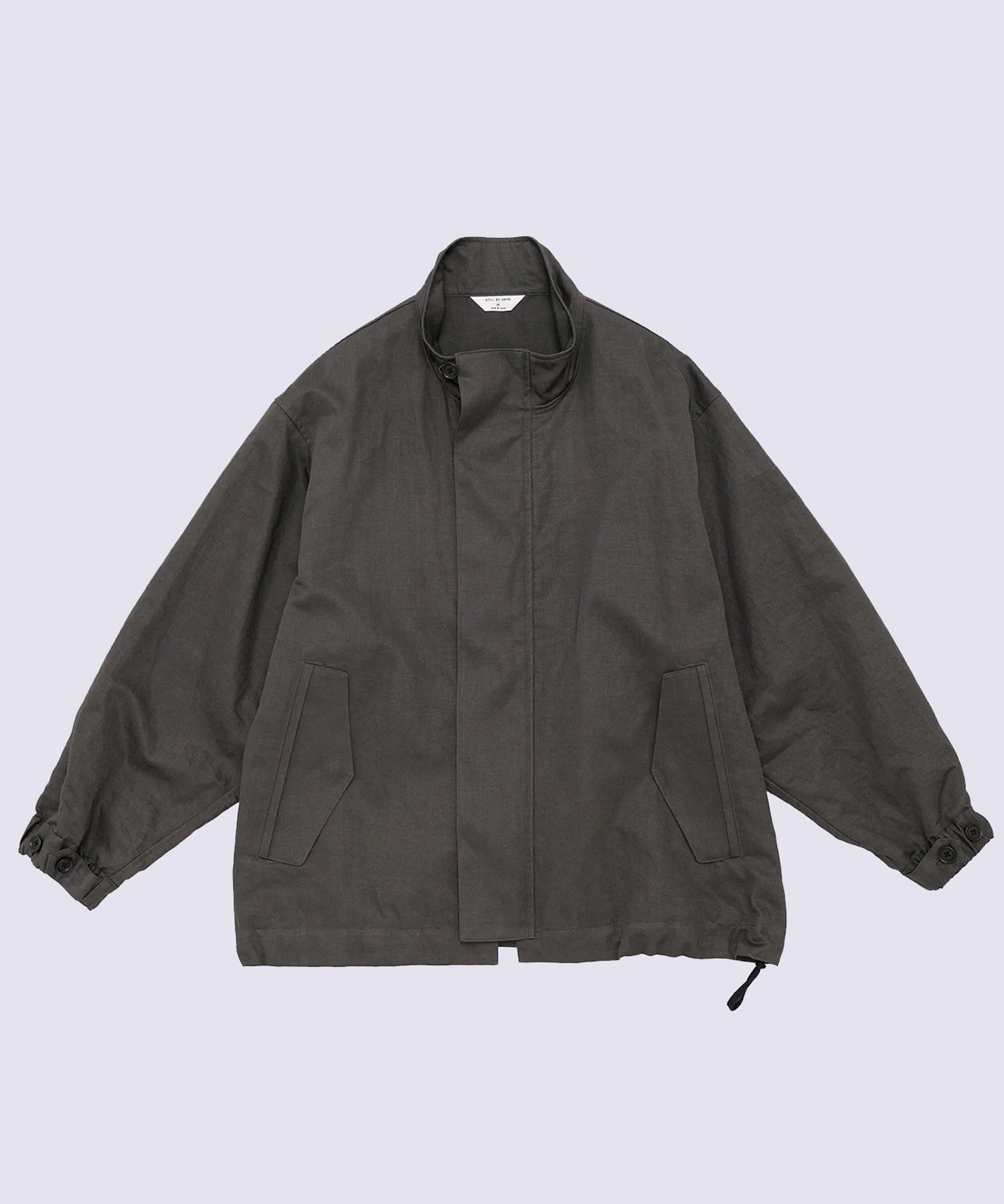 Stand collar blouson