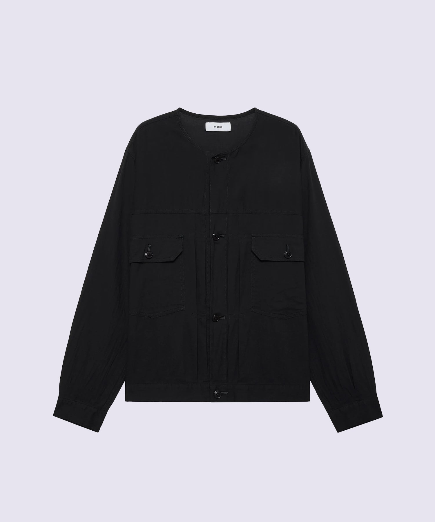 NO COLLAR TRUCKER JACKET