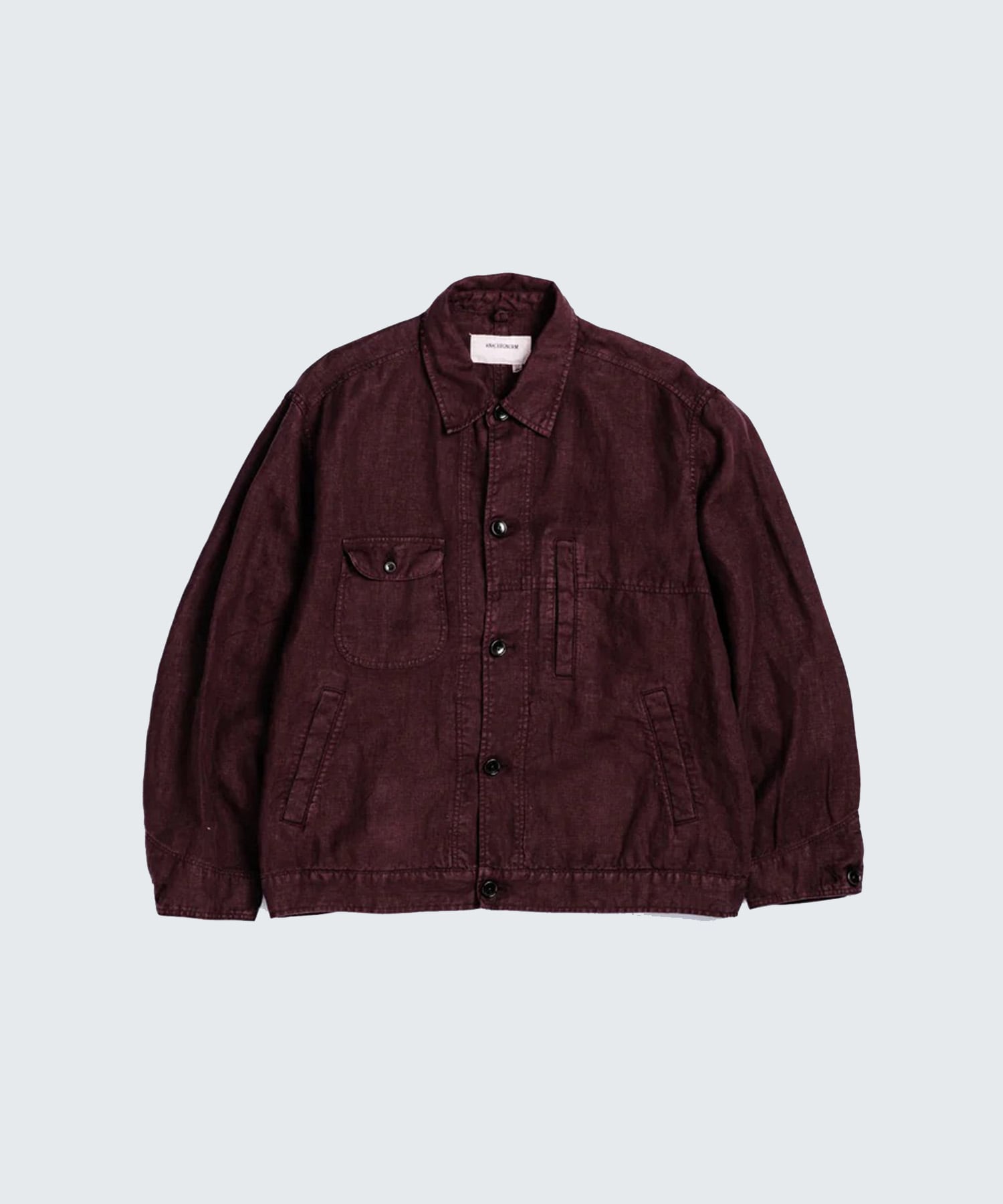 SULFUR DYED LINEN UTILITY JACKET