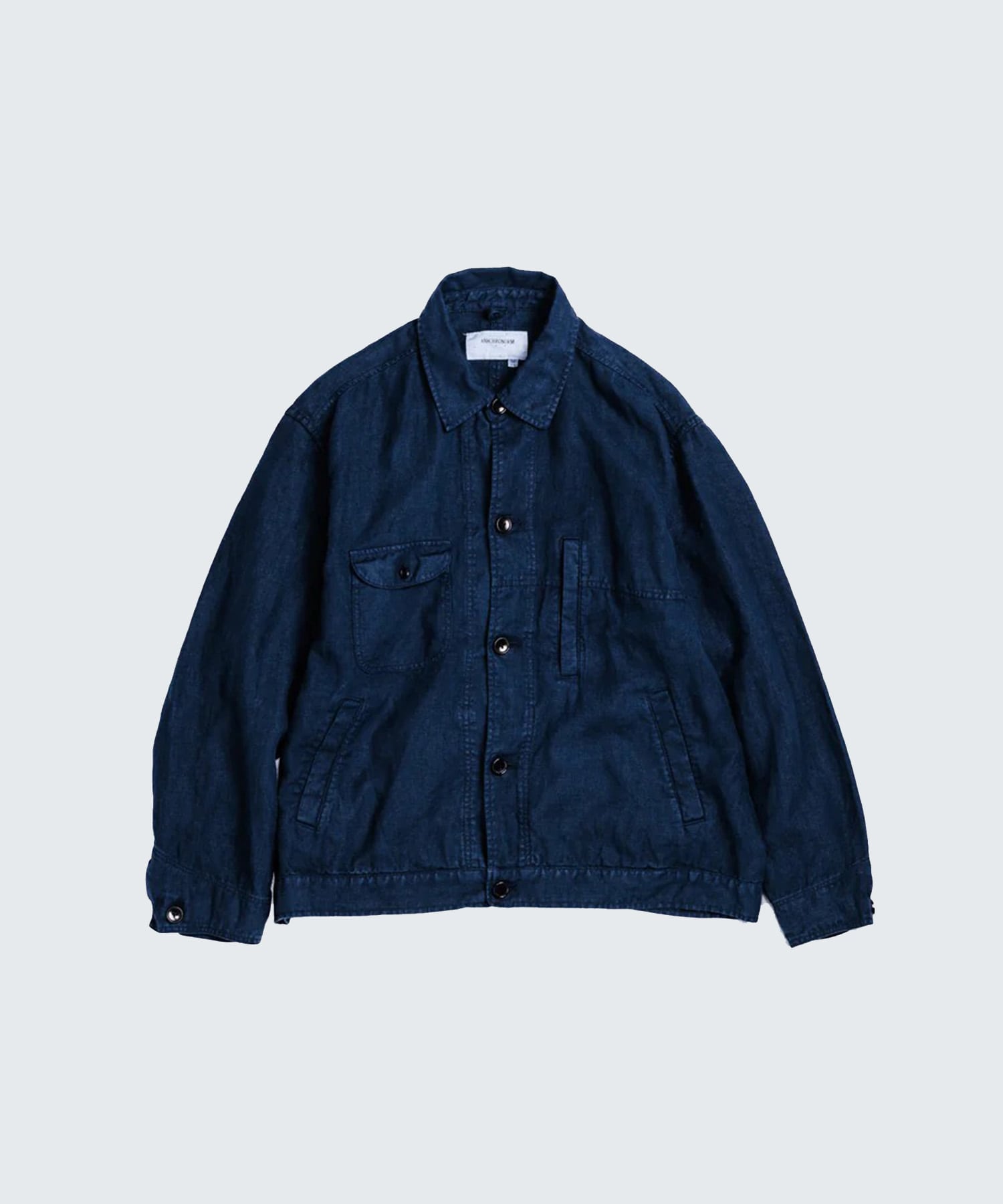 SULFUR DYED LINEN UTILITY JACKET