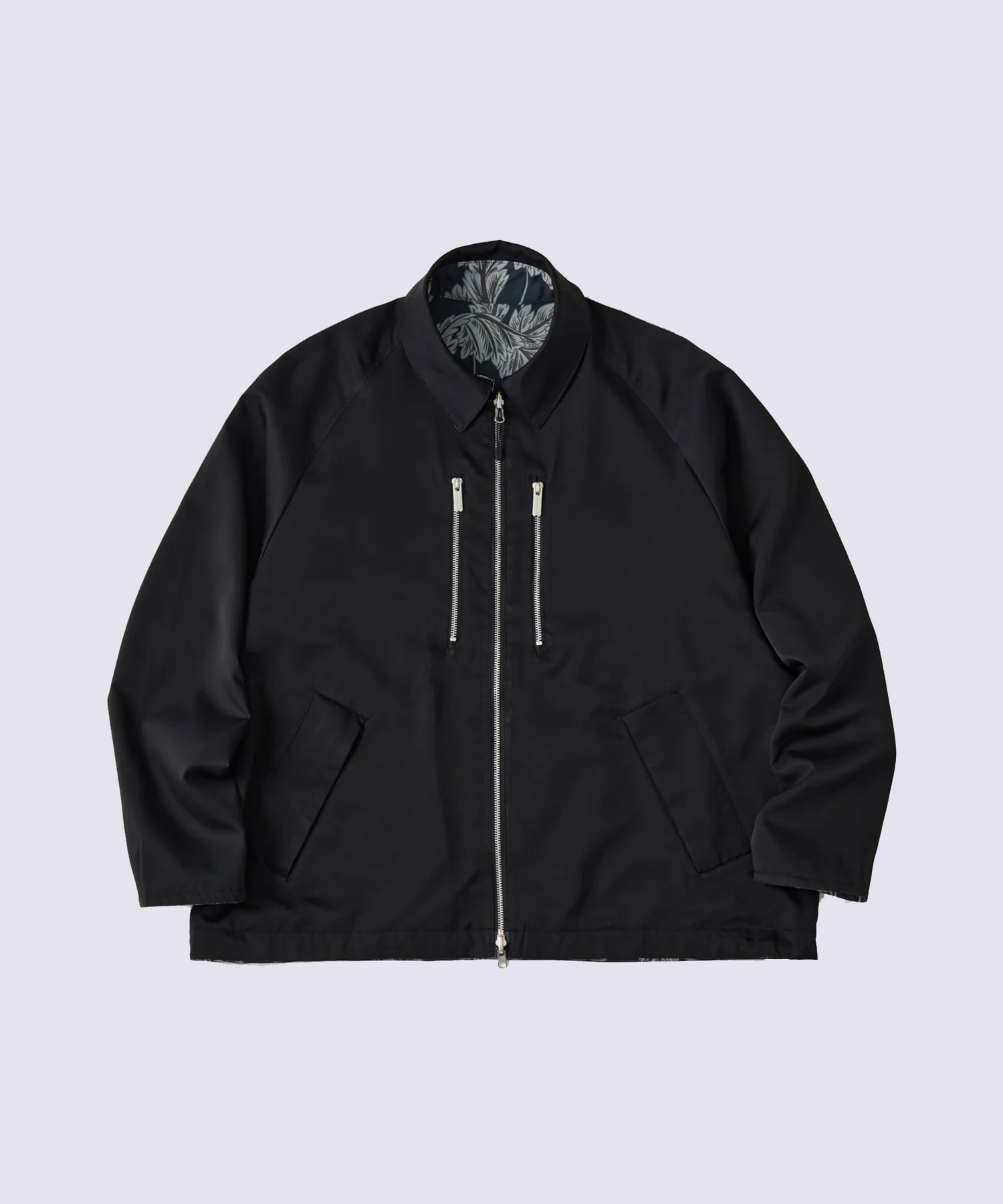 BOTANICAL PATTERN REVERSIBLE BLOUSON