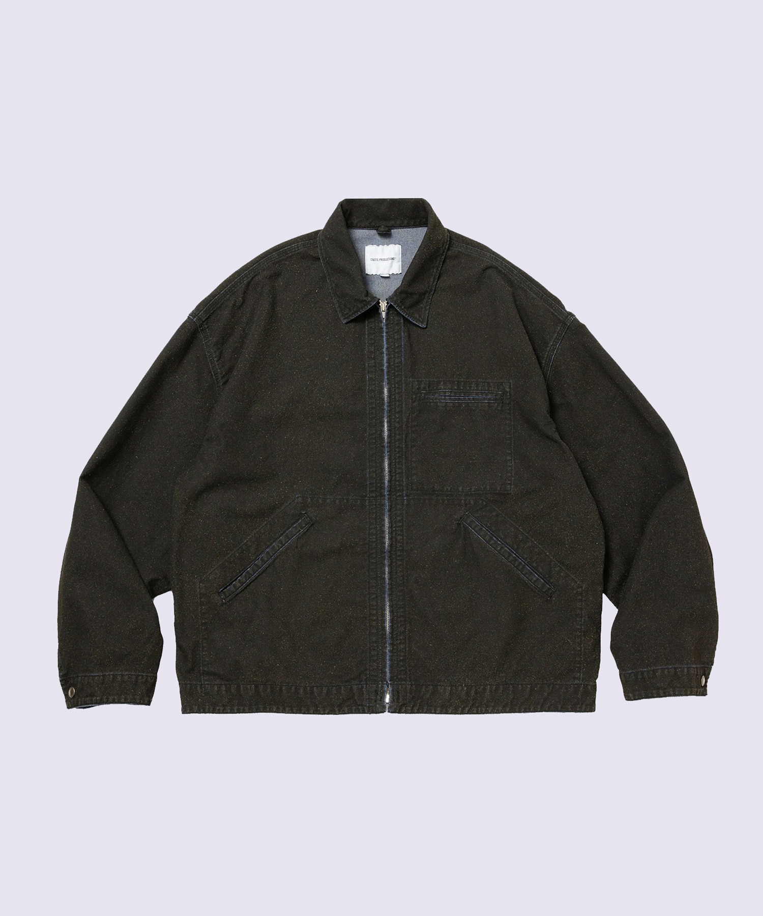 Grainy Denim Work Jacket