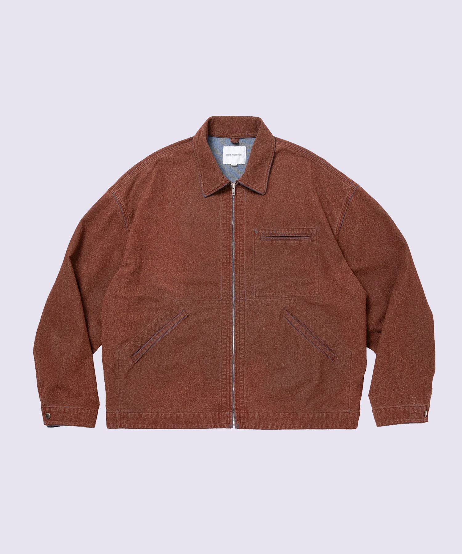 Grainy Denim Work Jacket