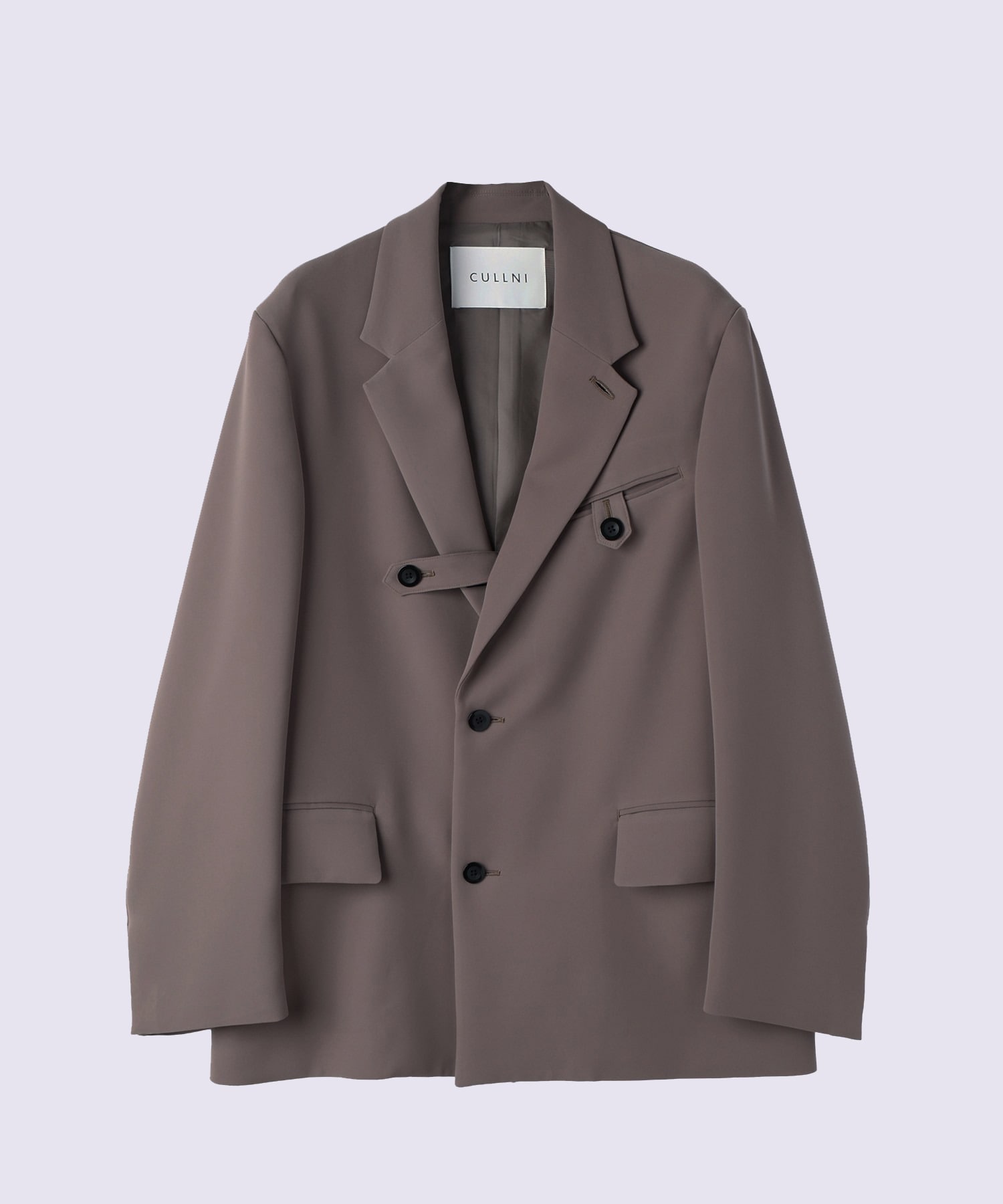 Dry Double Cloth Slant Belt Tailored Jacket