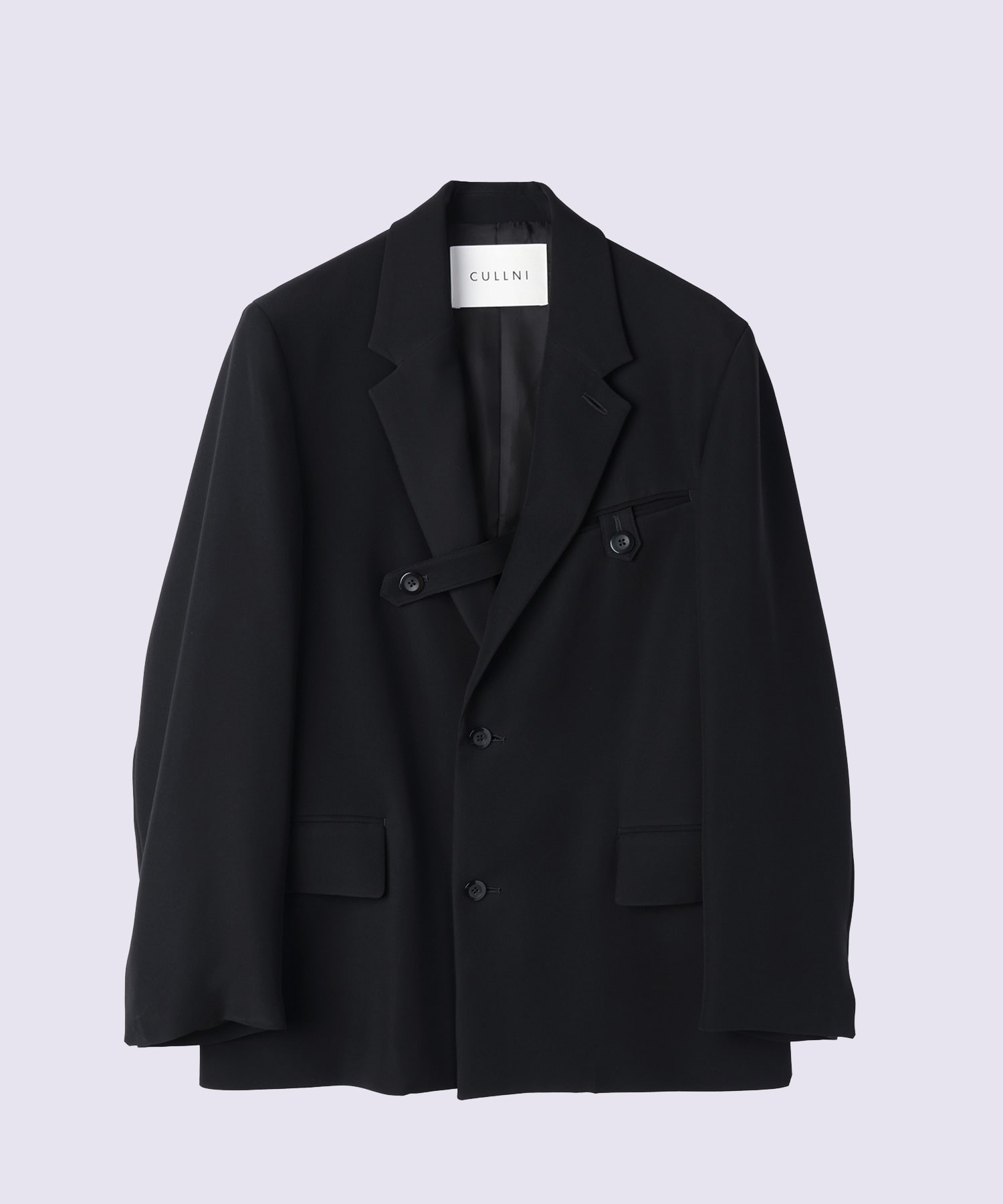 Dry Double Cloth Slant Belt Tailored Jacket