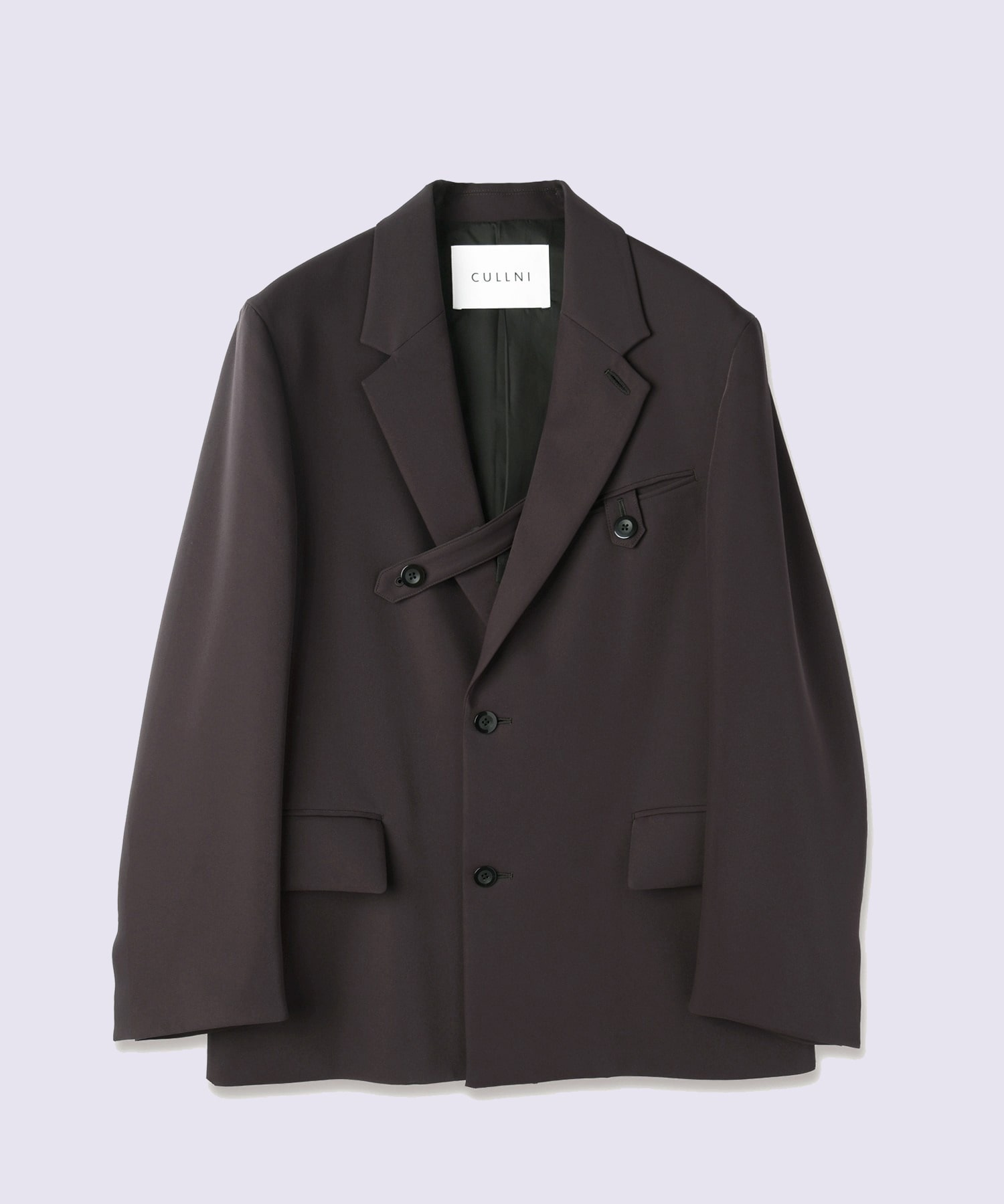 Dry Double Cloth Slant Belt Tailored Jacket