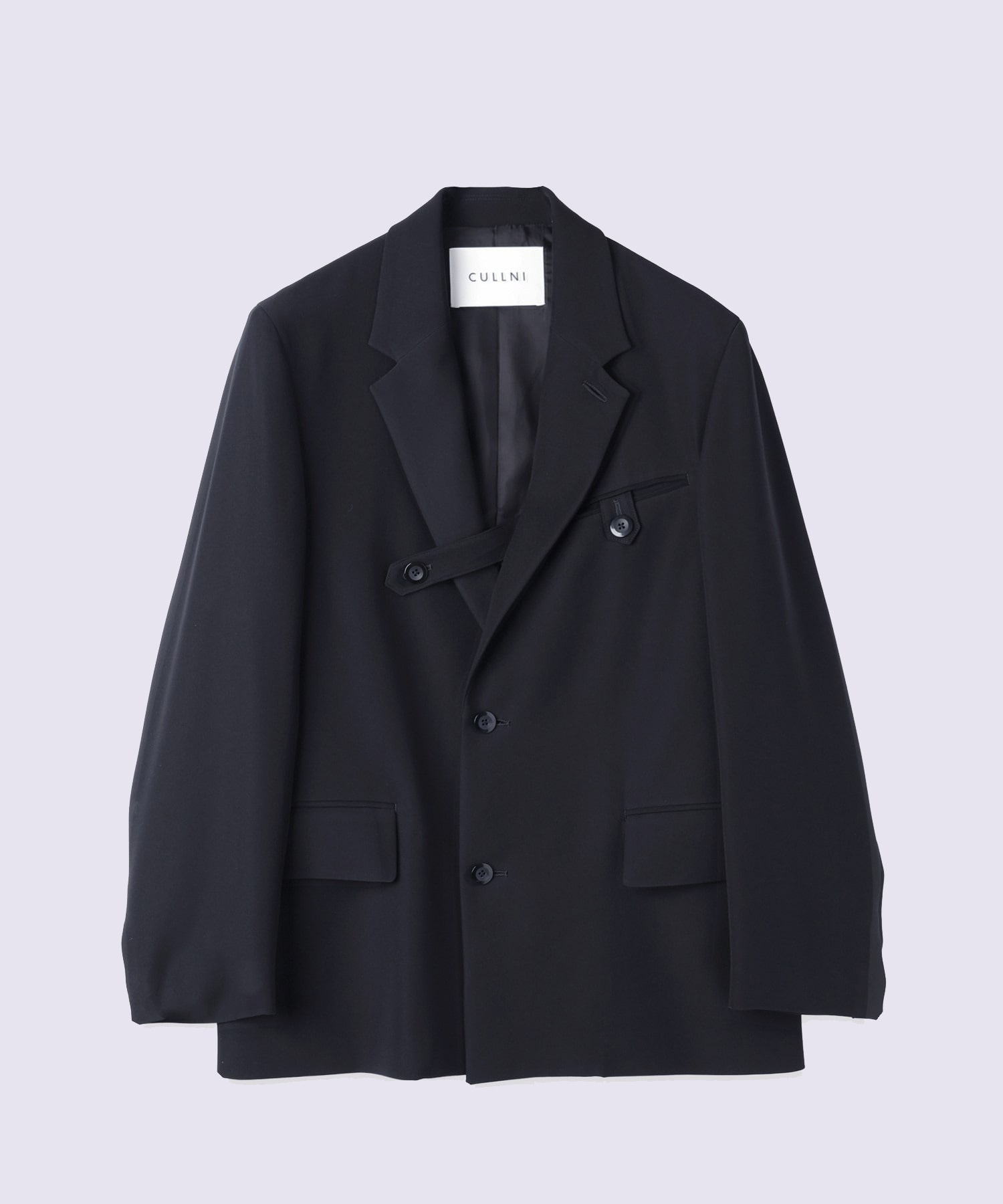 Dry Double Cloth Slant Belt Tailored Jacket