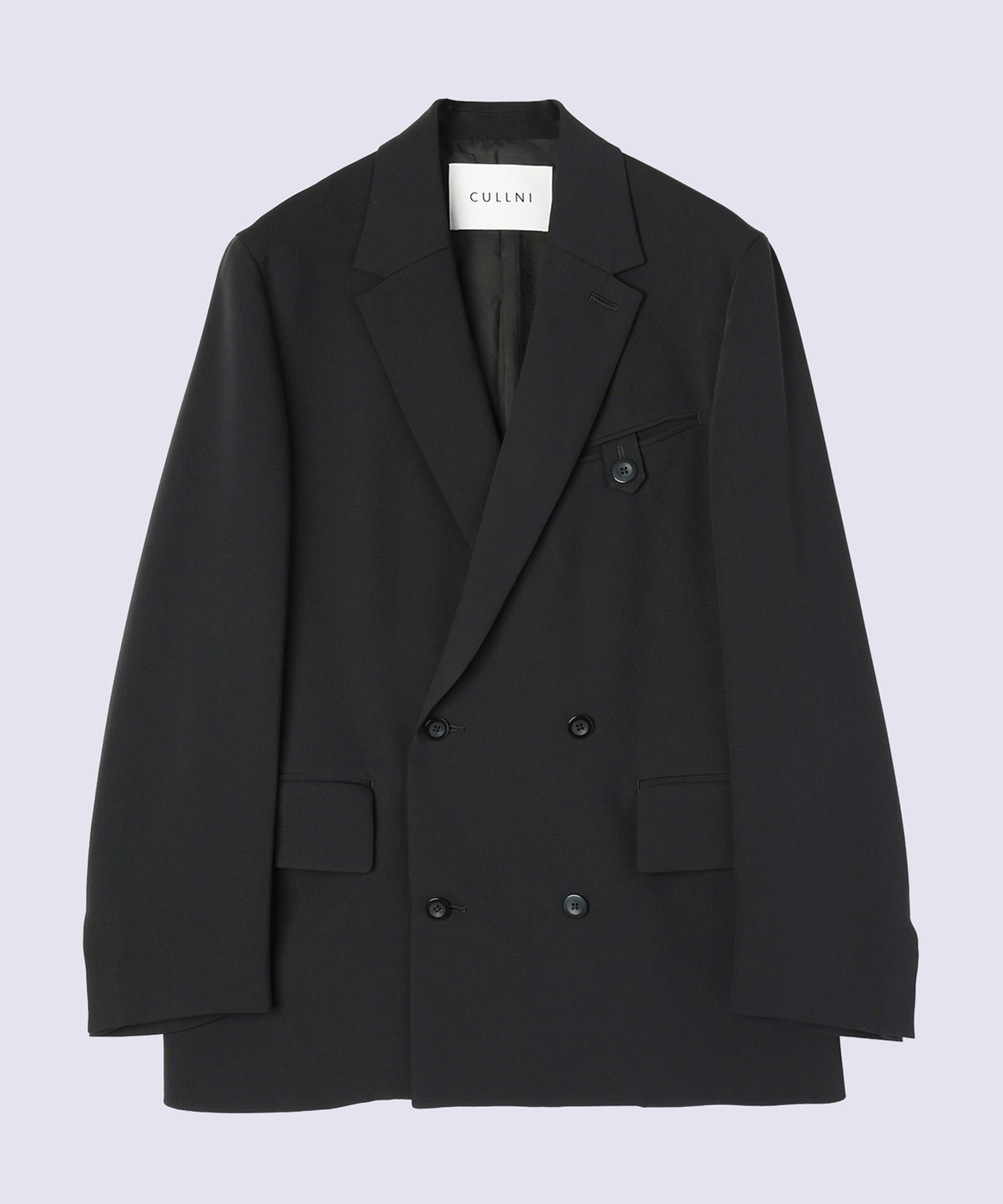 Double Cloth Button-Tab Pocket Tailored Jacket