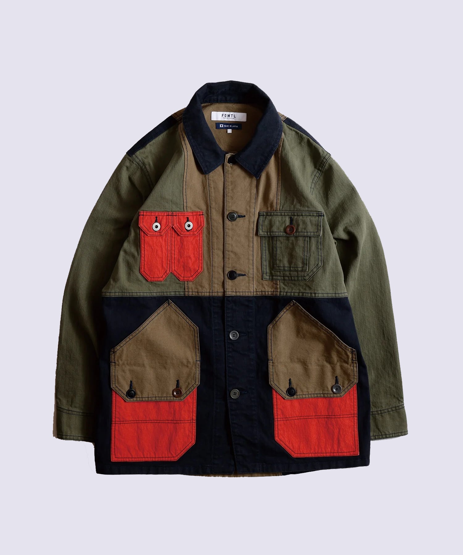 PACHWORK COVERALL JACKET RINSE