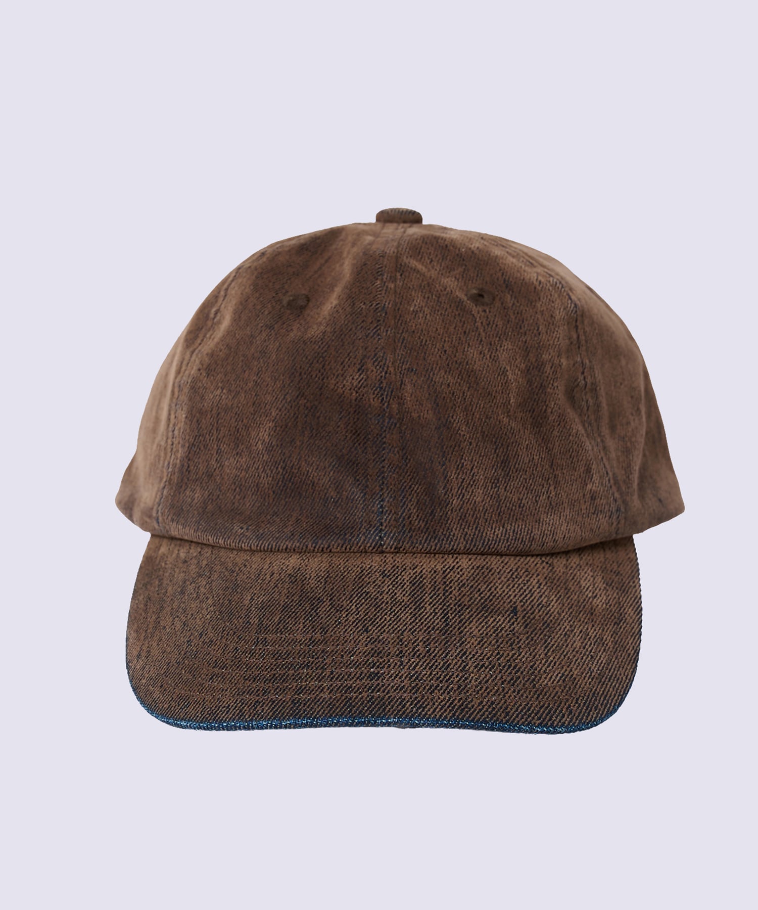 別注 FLOCKY PRINTED DENIM 6PANEL CAP