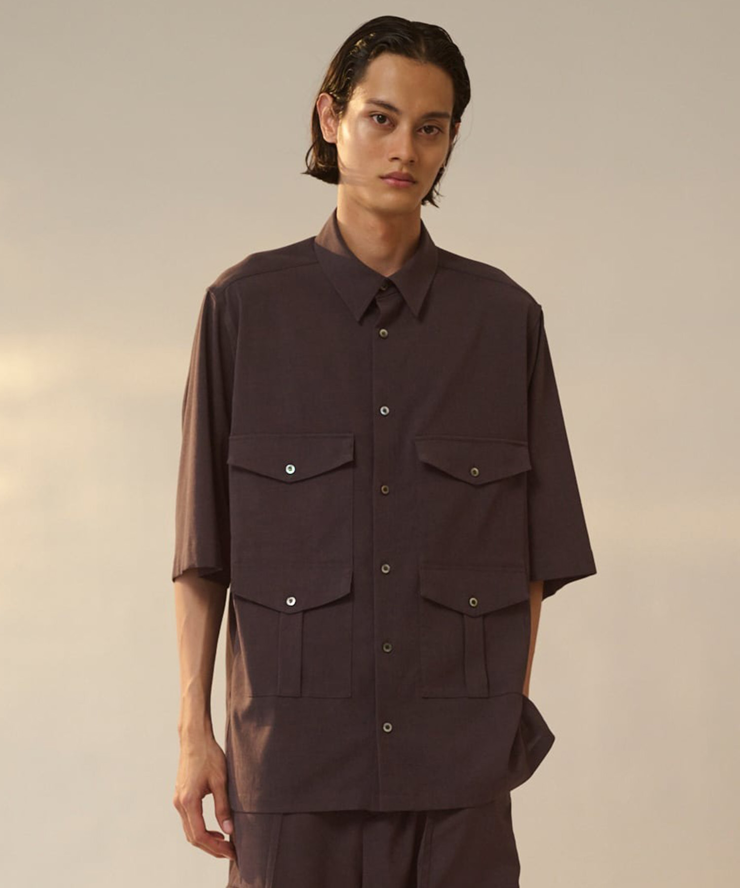 Multi Pocket Half Sleeve Shirt