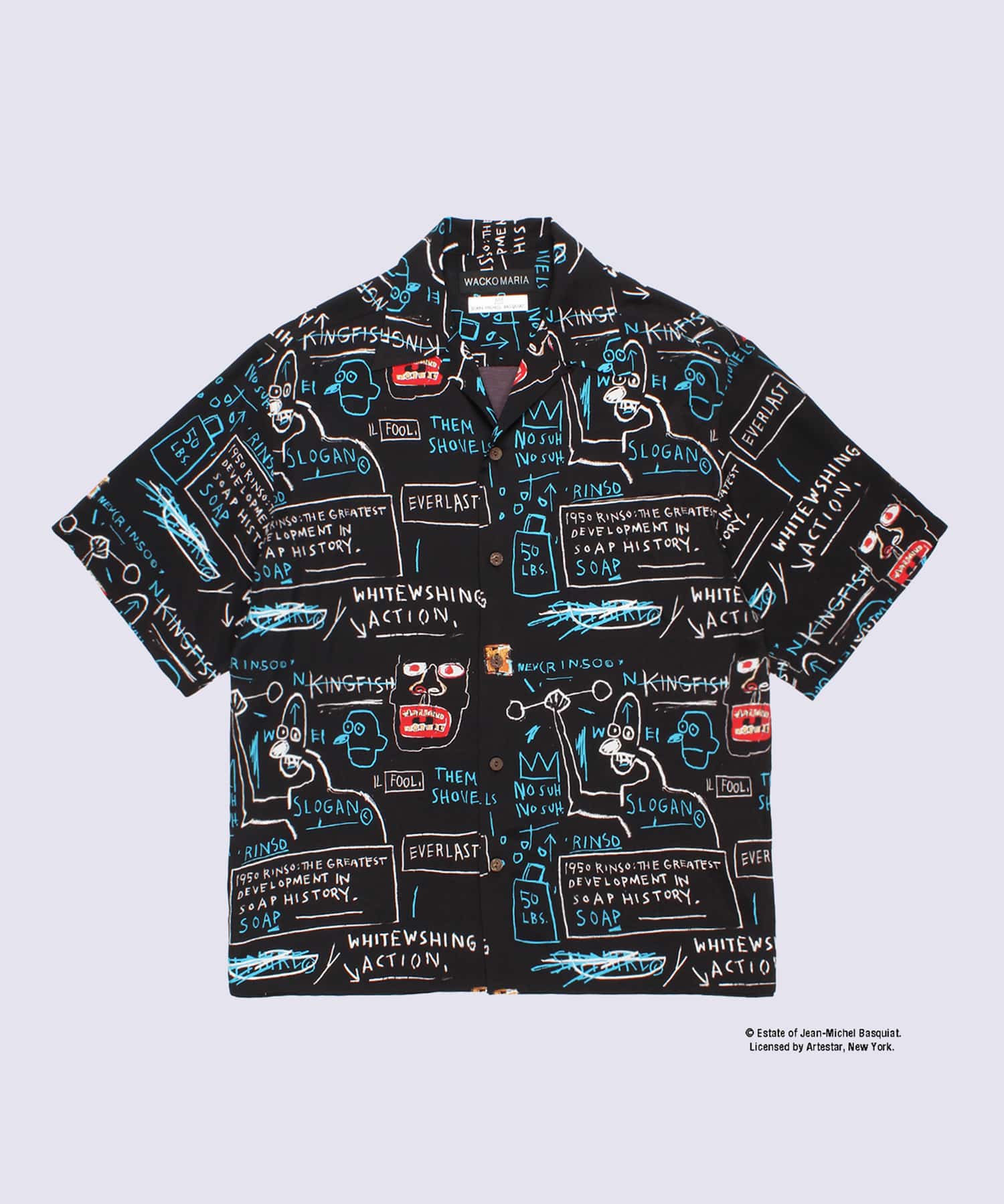 JEAN-MICHEL BASQUIAT / S/S HAWAIIAN SHIRT ( TYPE-1 )