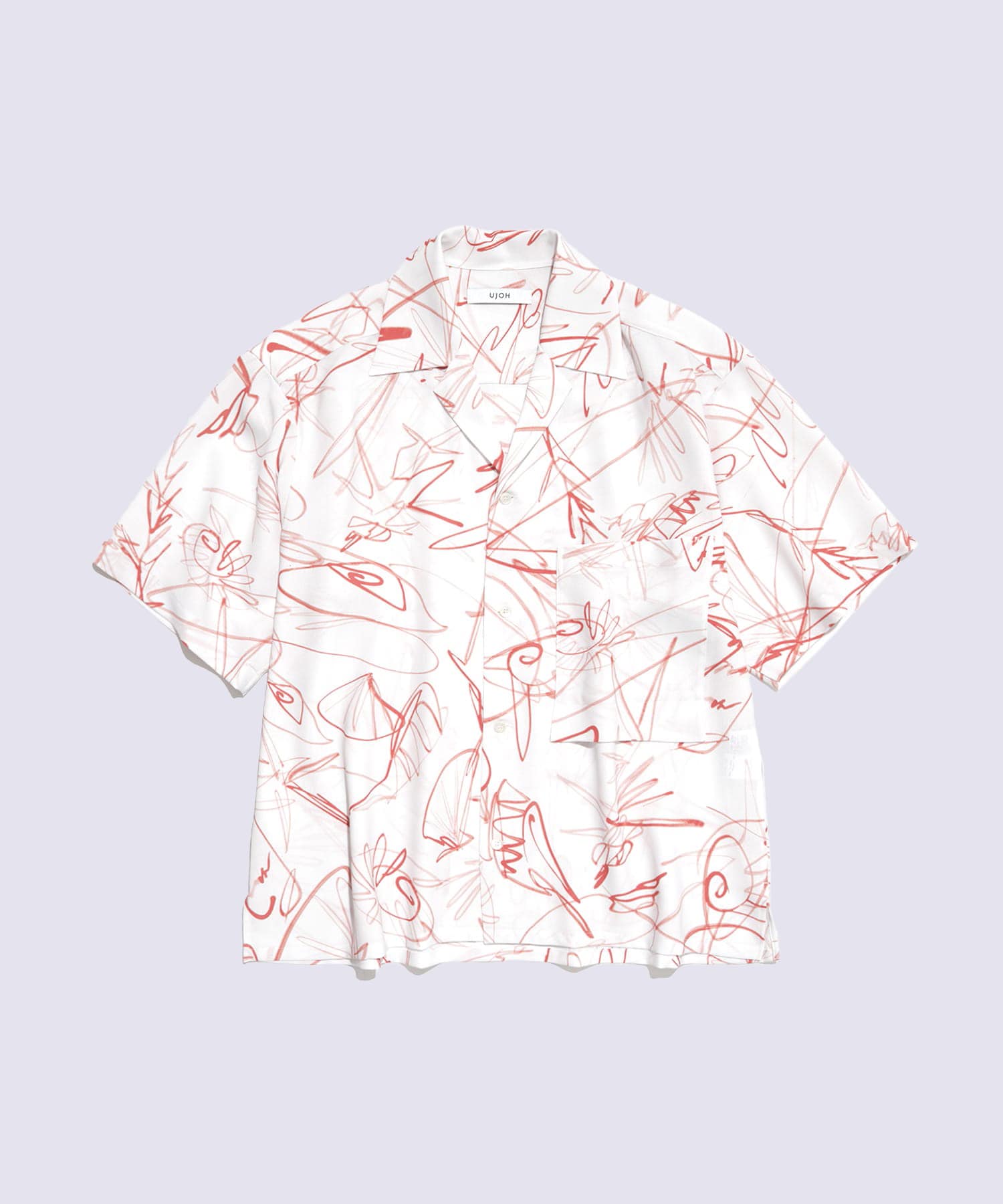 Wide Set Open Collar BOX Shirt