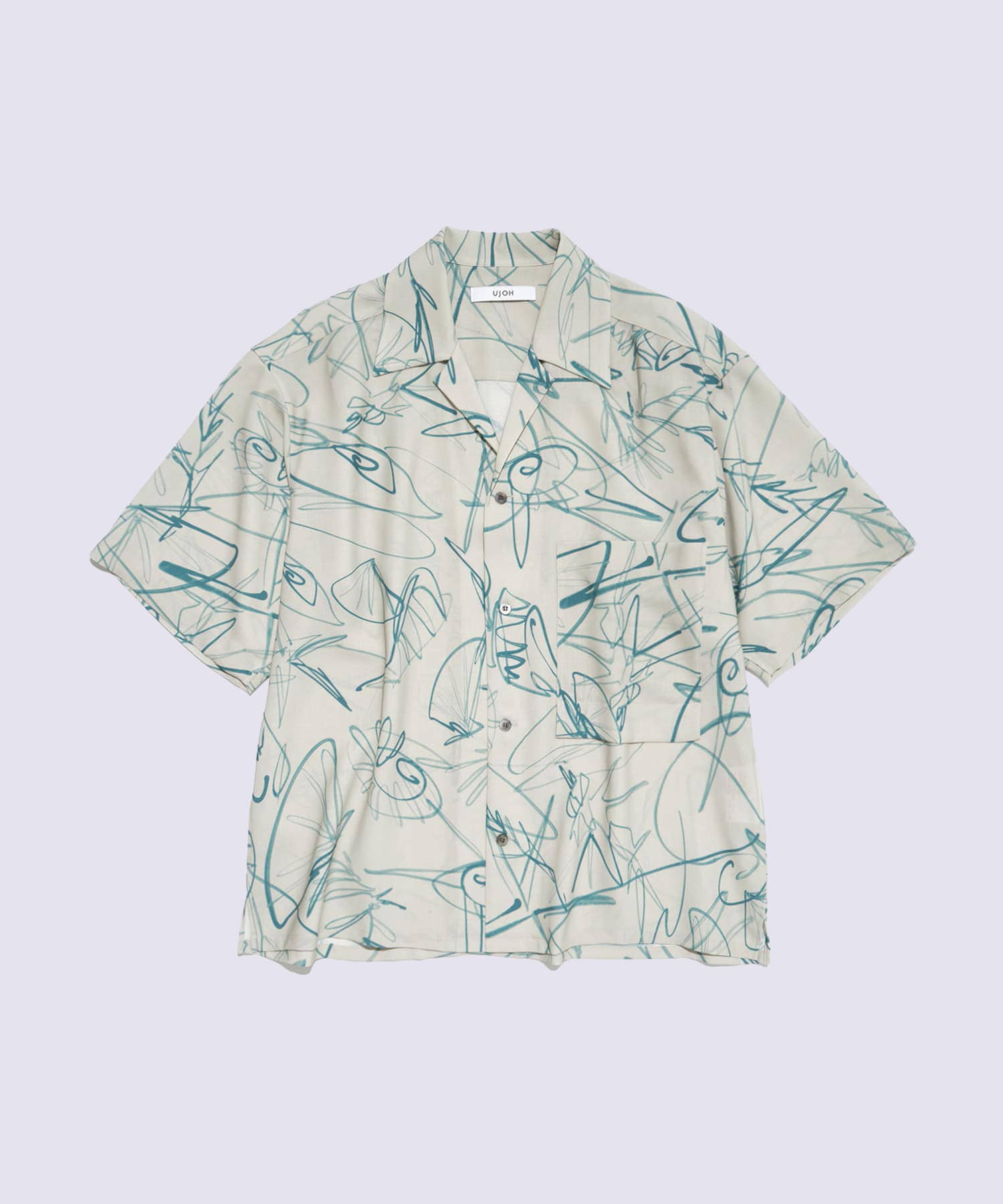 Wide Set Open Collar BOX Shirt