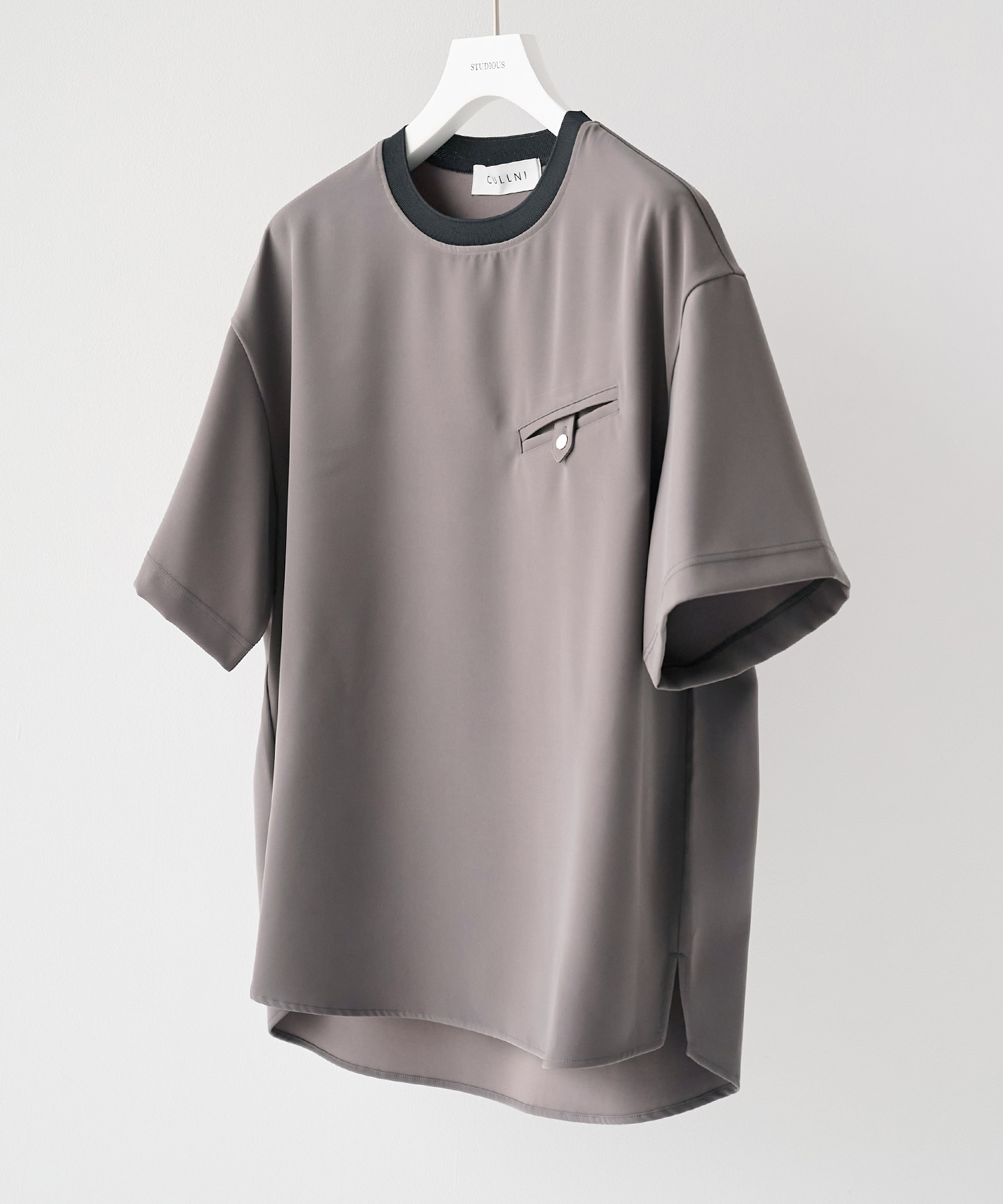 Dry Twill Button-Tab Pocket Short Sleeve Pullover