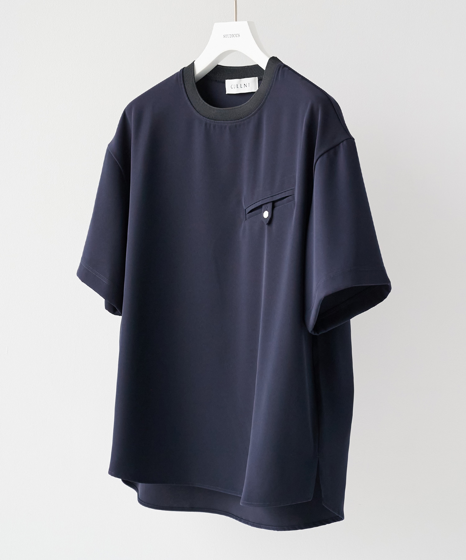 Dry Twill Button-Tab Pocket Short Sleeve Pullover