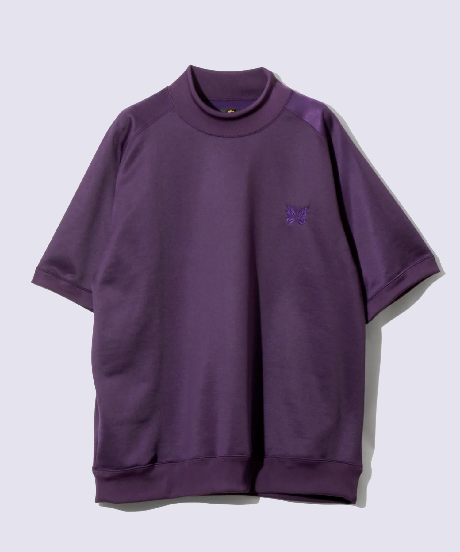 S/S Mock Neck Shirt - Bright Jersey