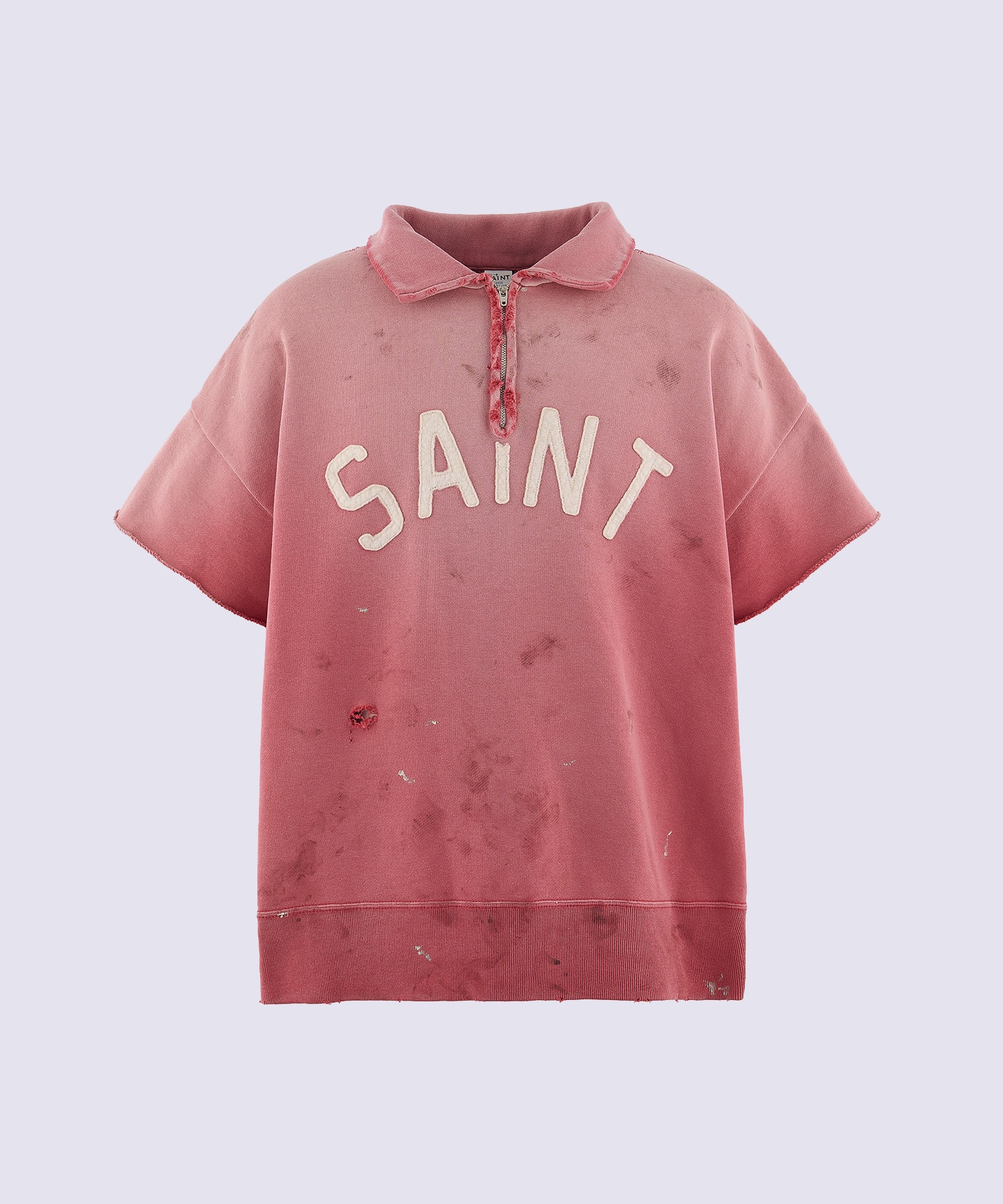 SM-MK8-0000-053/SS HARF ZIP SWEAT/SAINT/RED