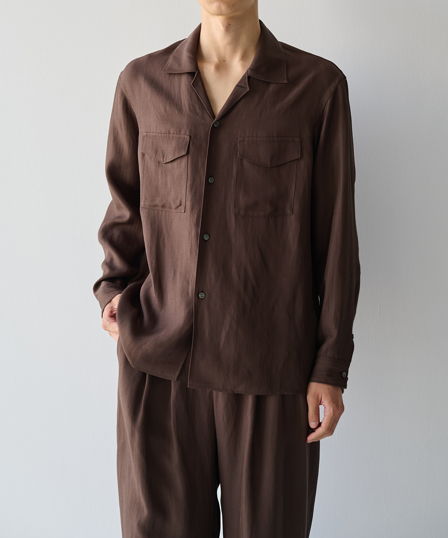 Noseason Linen Open Shirts