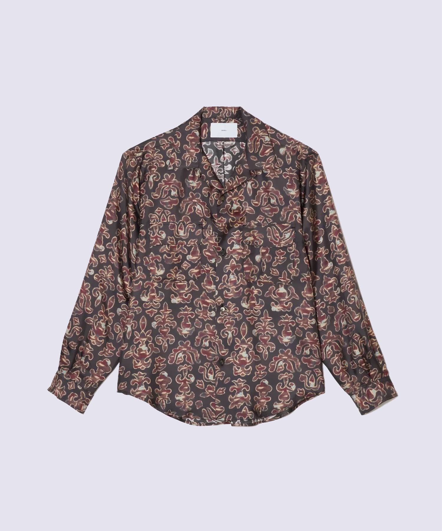 SILK OPEN COLLER SHIRT