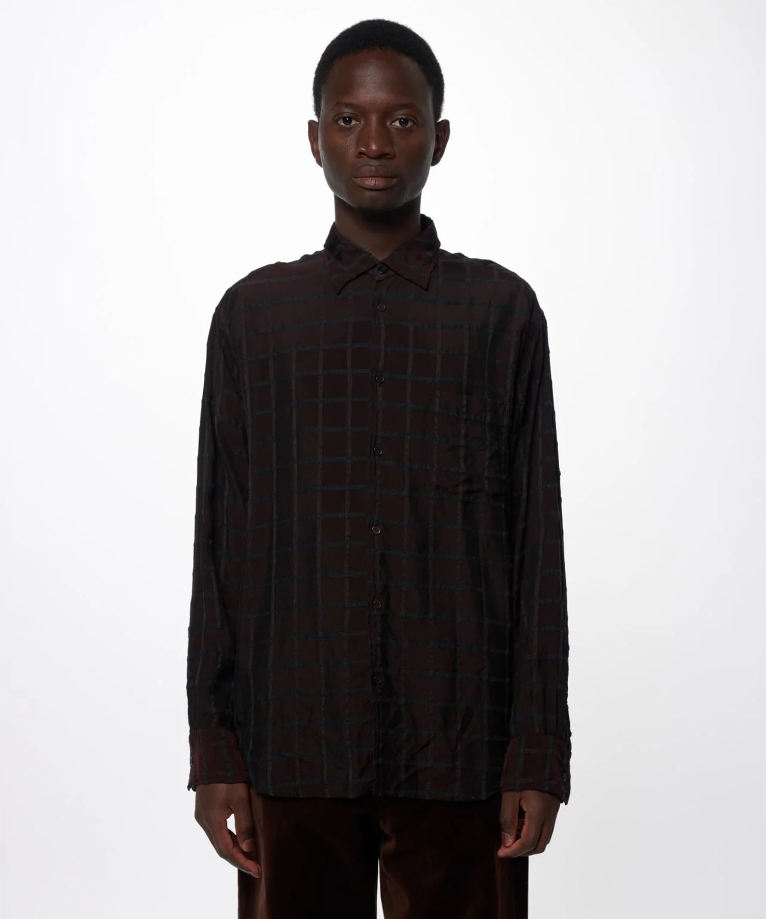 SEMI SPREAD COLLAR SHIRT