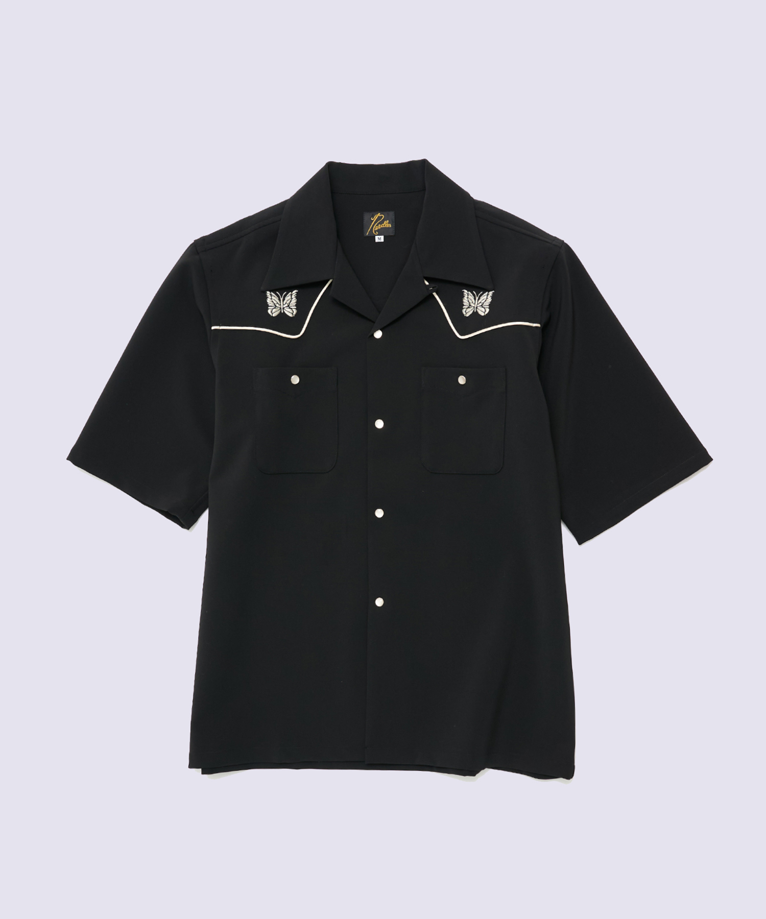 別注 Piping Cowboy One-Up S/S Shirt-Poly Double Cloth