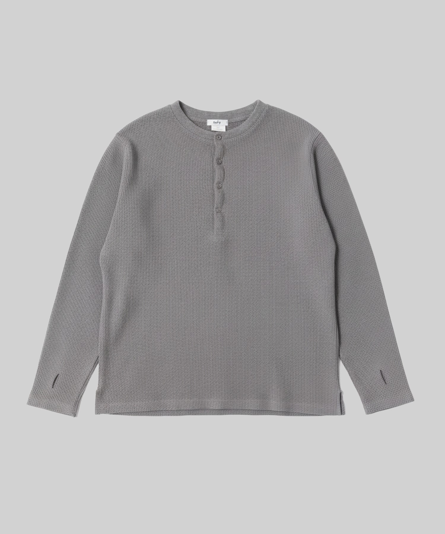 WAFFLE HENRY NECK SHIRTS
