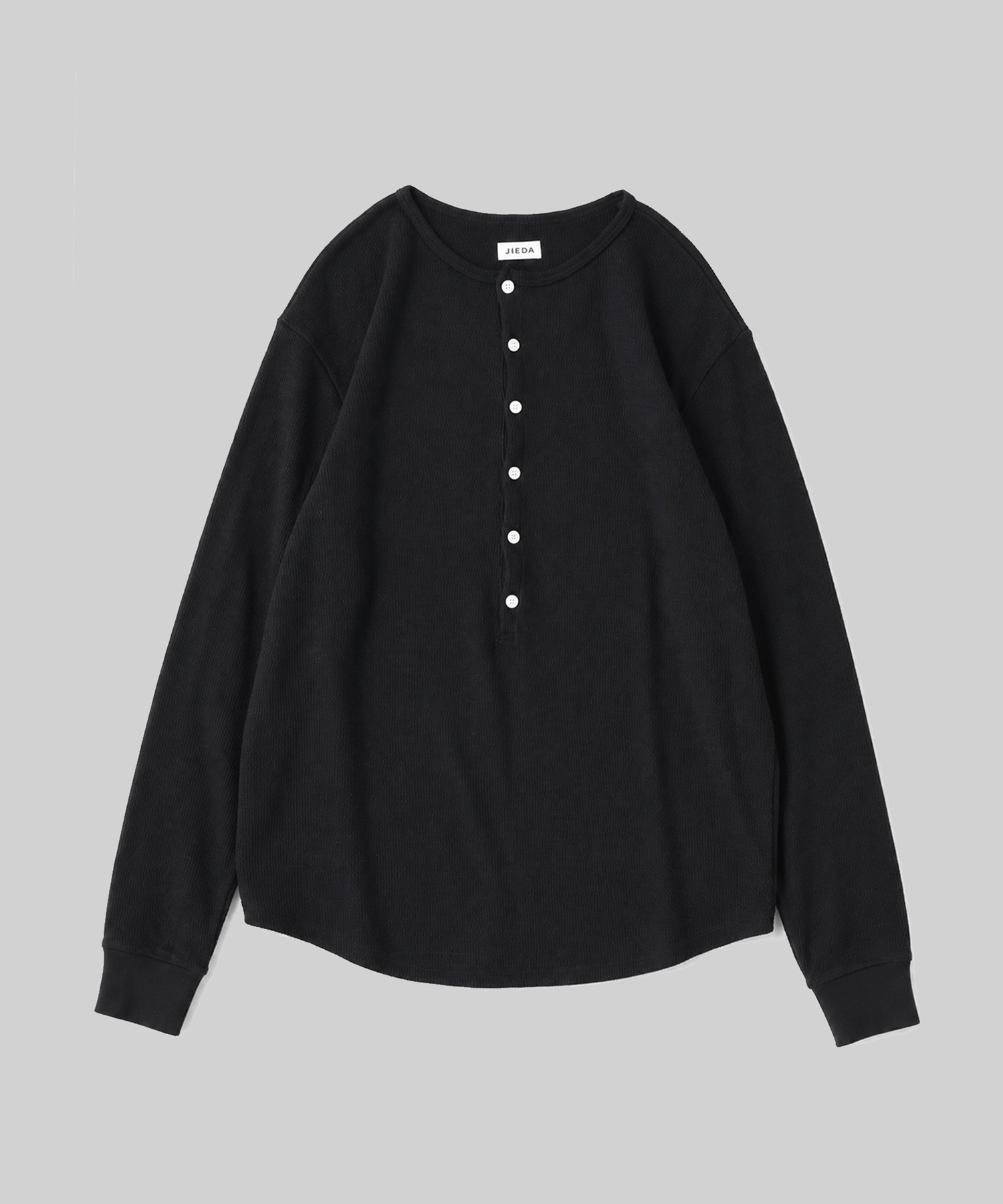 WAFFLE HENRY NECK L/S