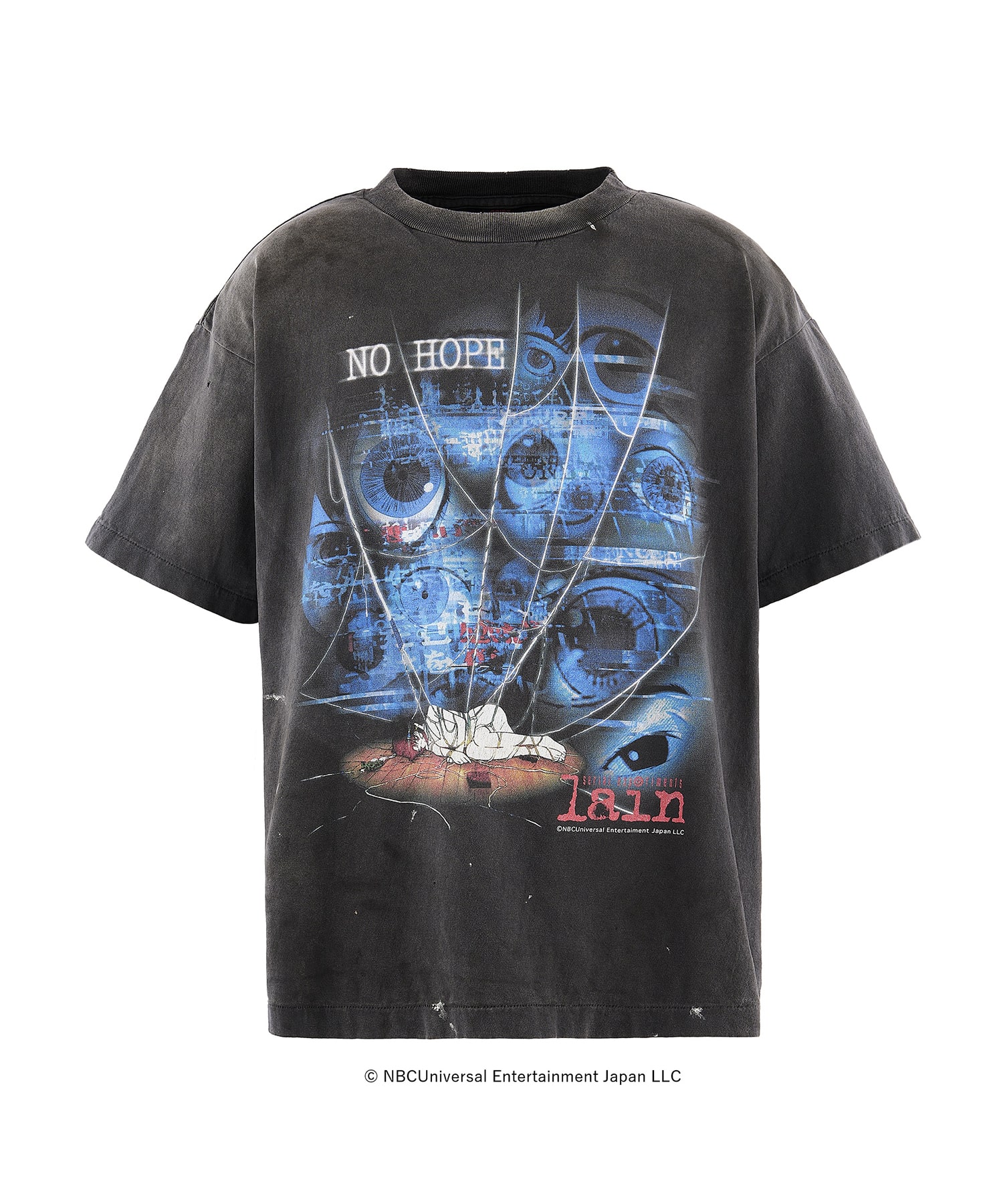 LAIN_SS T-SHIRT / NO HOPE / BLACK / SM-MK1-0000-C83