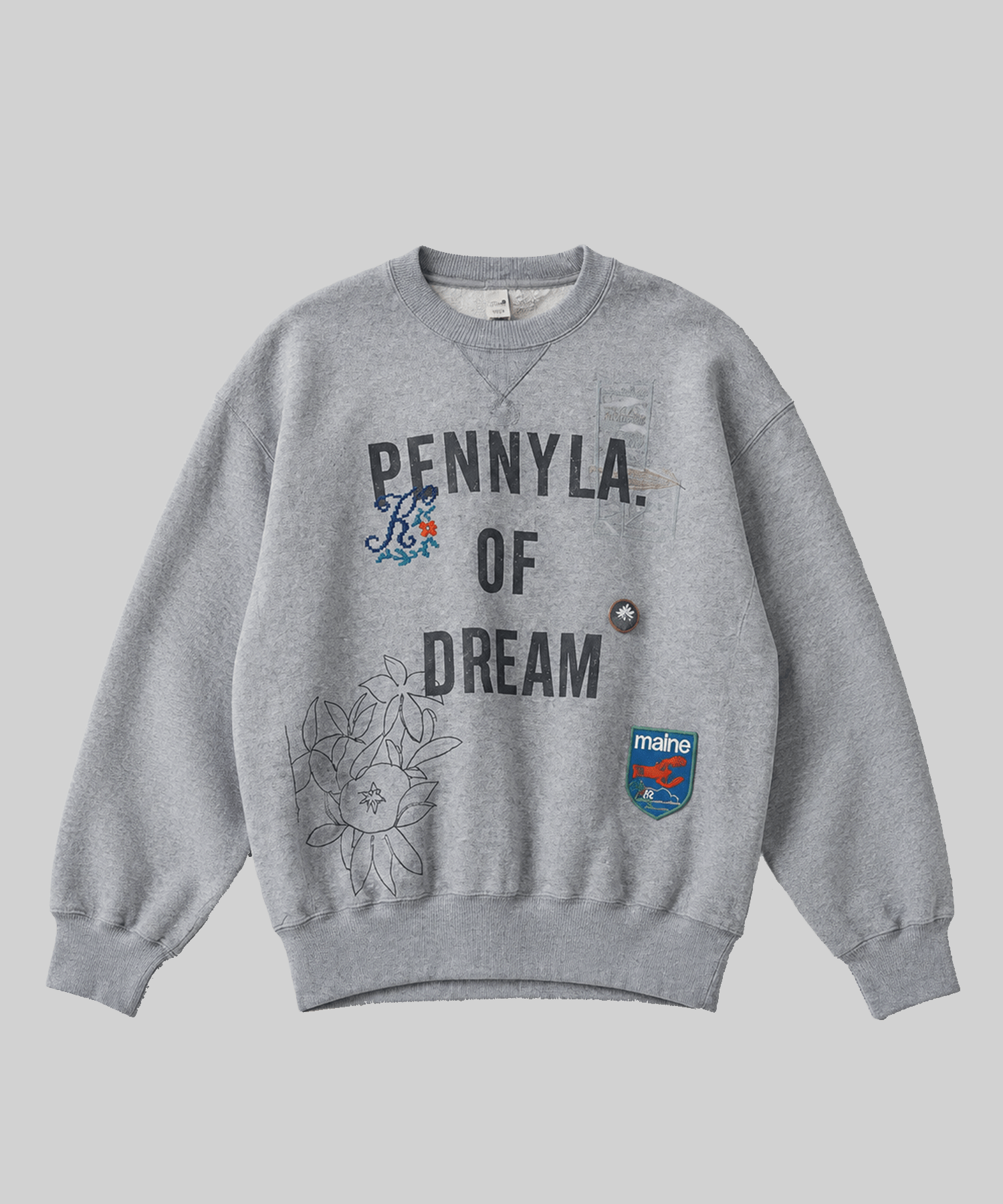 Hand-stitched sweatshirt