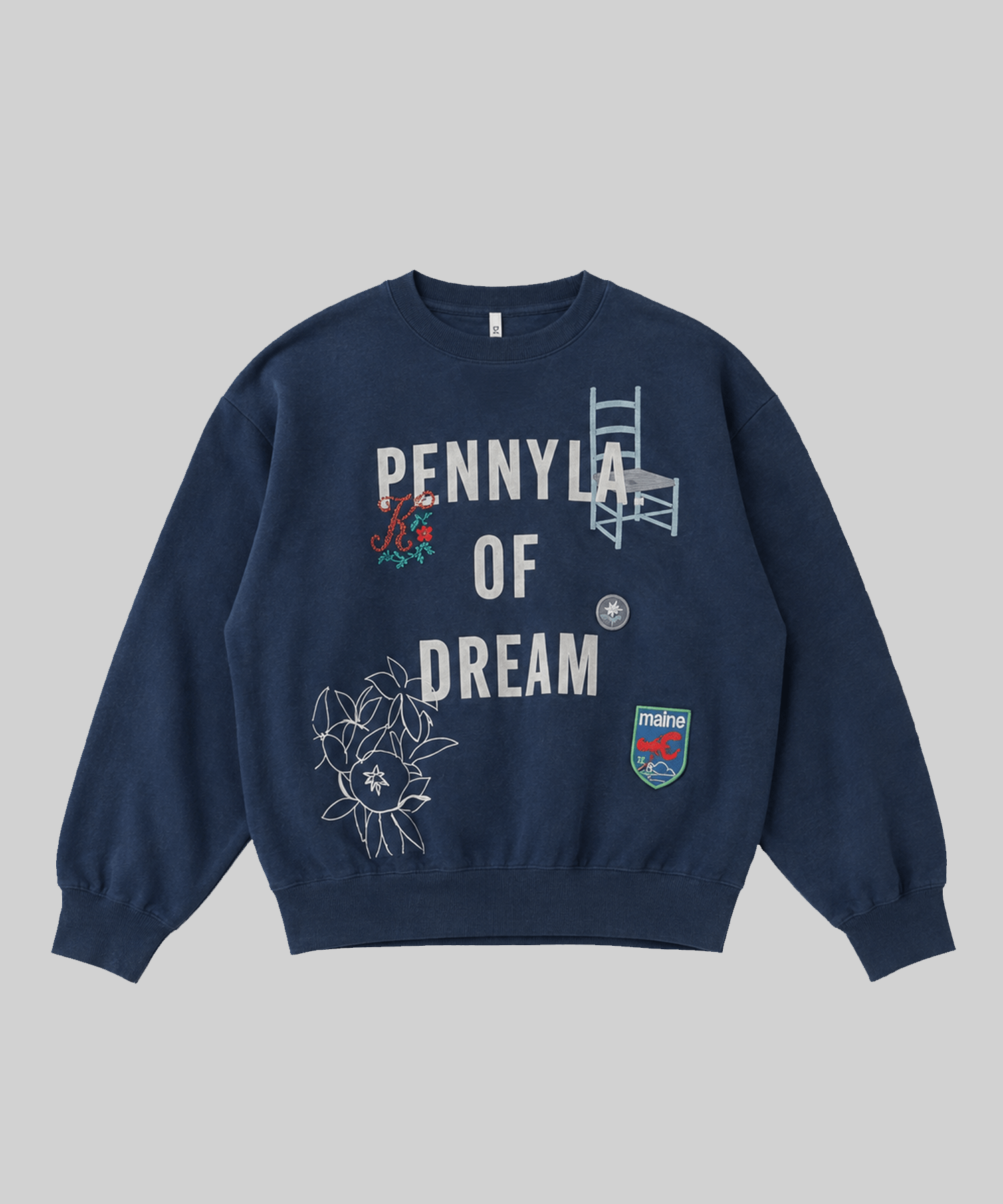Hand-stitched sweatshirt