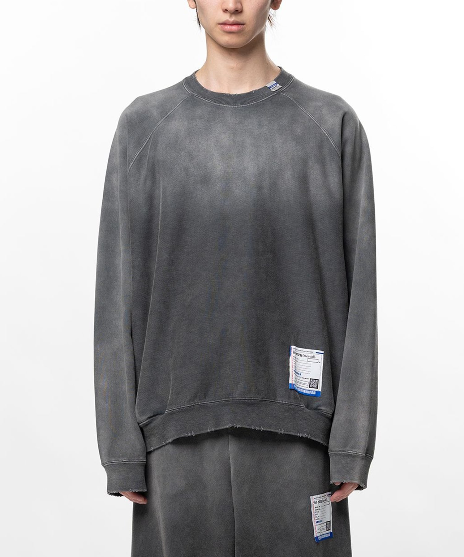 FRENCH TERRY DISTRESSED PULLOVER