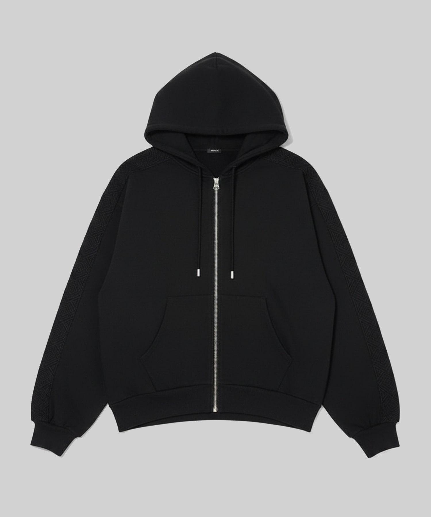 Solid Sweat Zip-up Hoodie