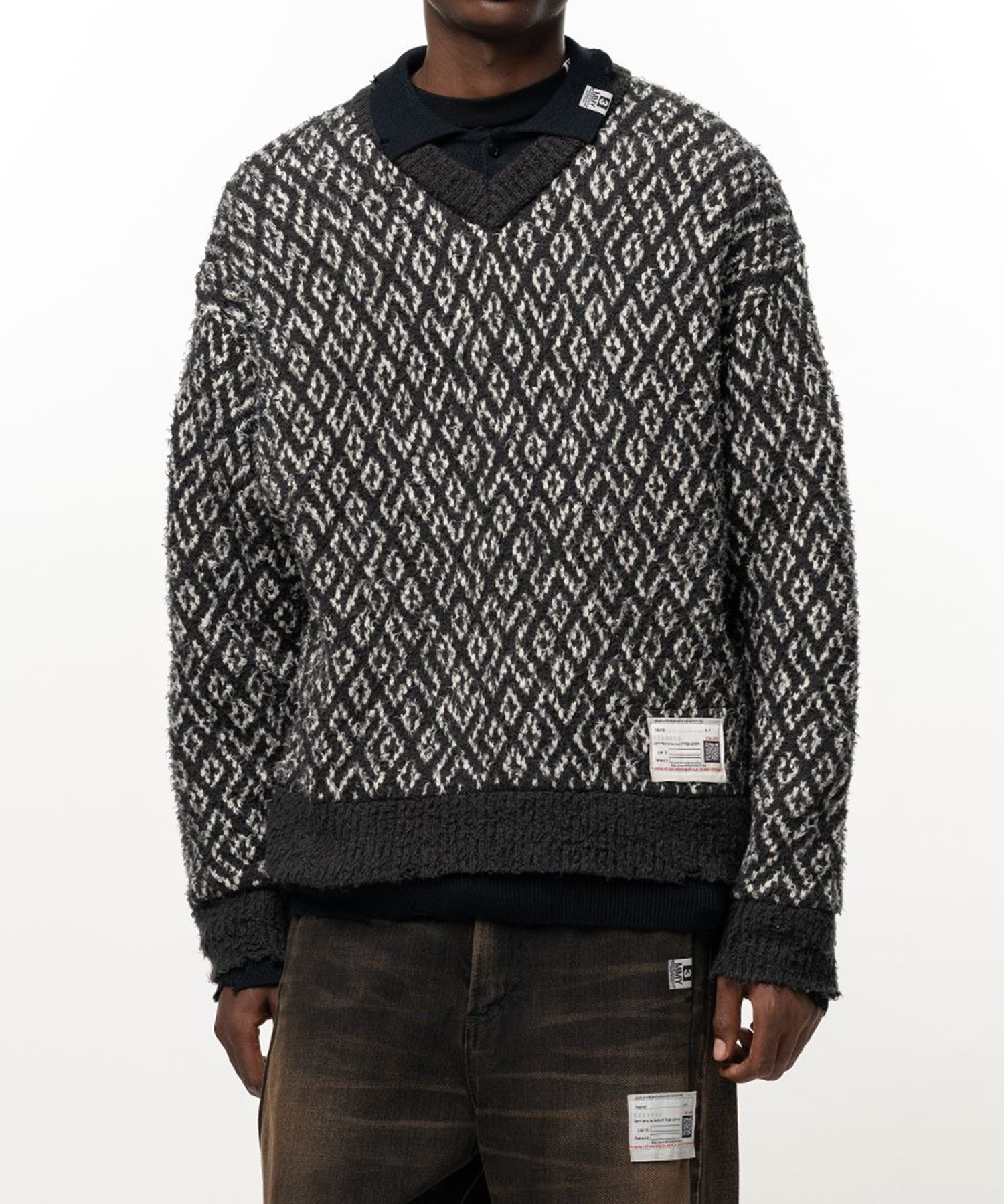 LAYERED KNIT PULLOVER
