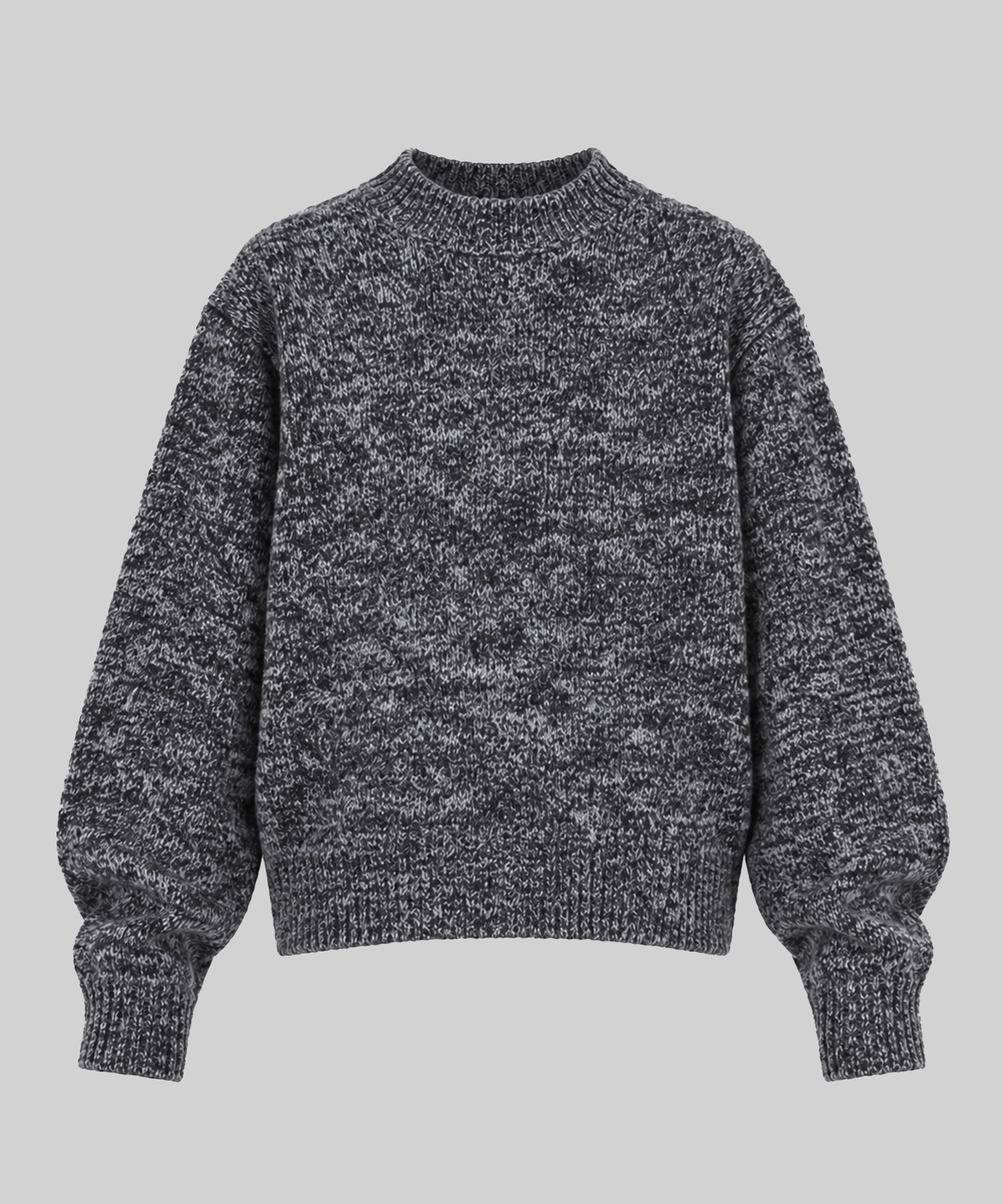 White Nep Knit Pullover