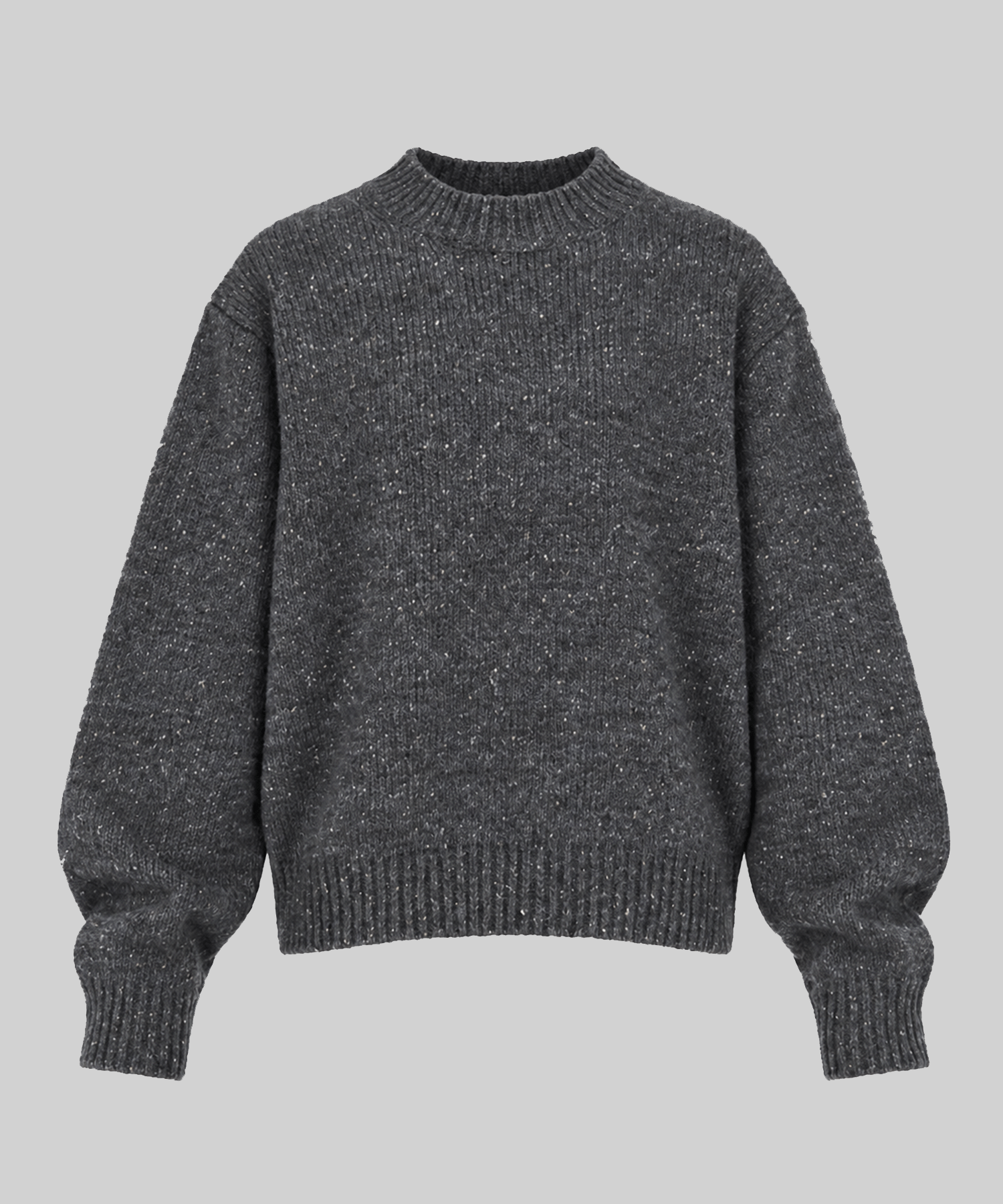 White Nep Knit Pullover