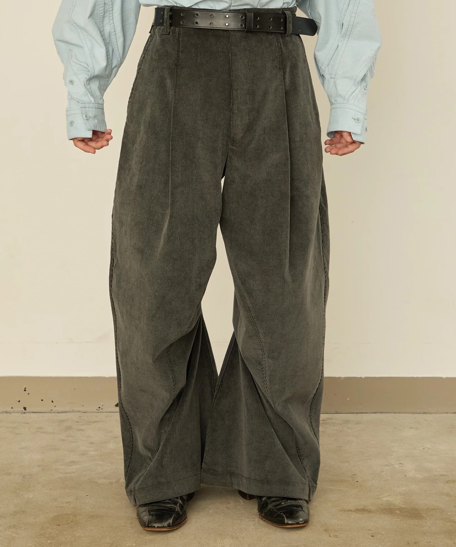 TWIST CORDUROY PANTS